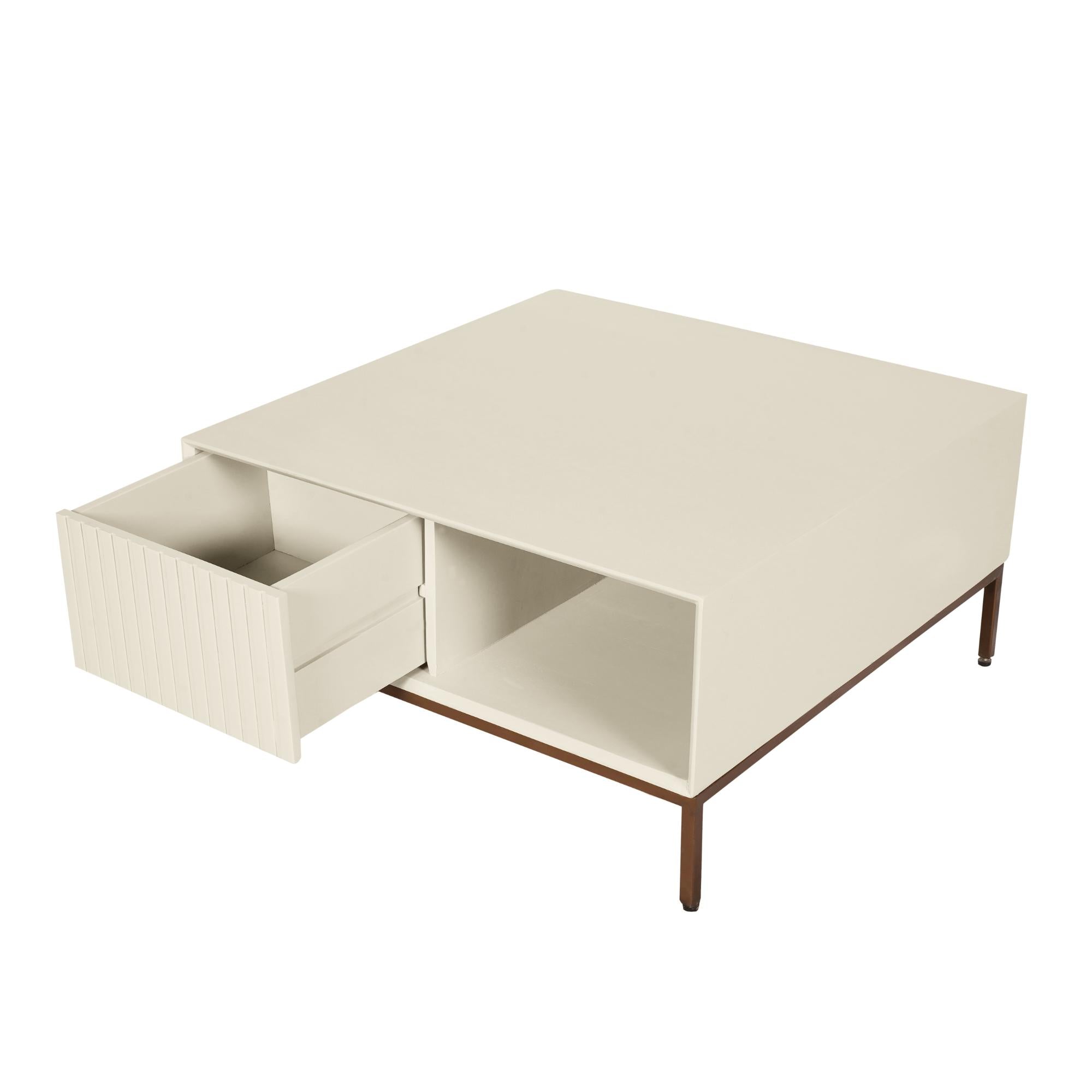 Salontafel Madison Sand| 80 cm - Industrieelinhuis.nl