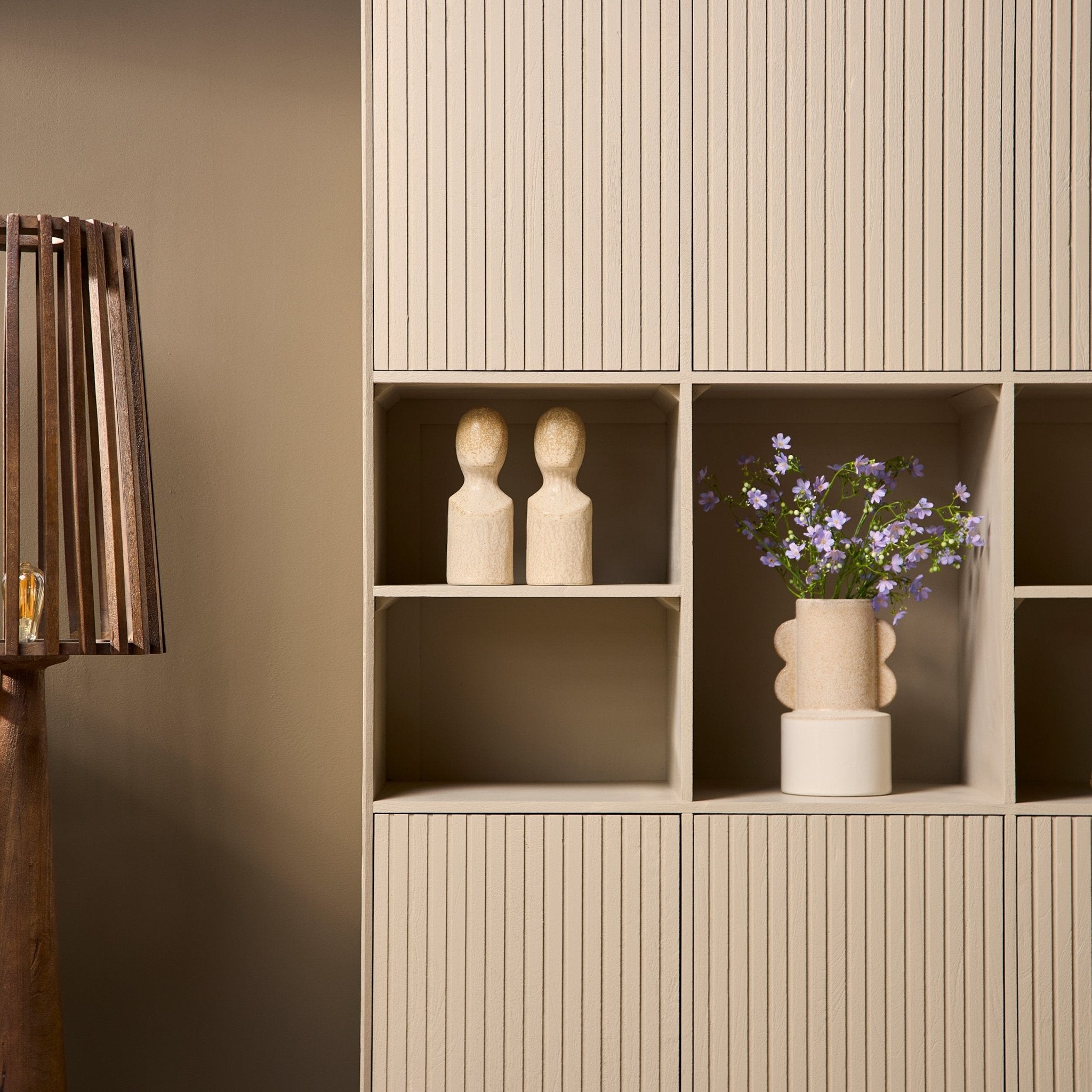 Vakkenkast Madison XL Sand | 135 cm - Industrieelinhuis.nl