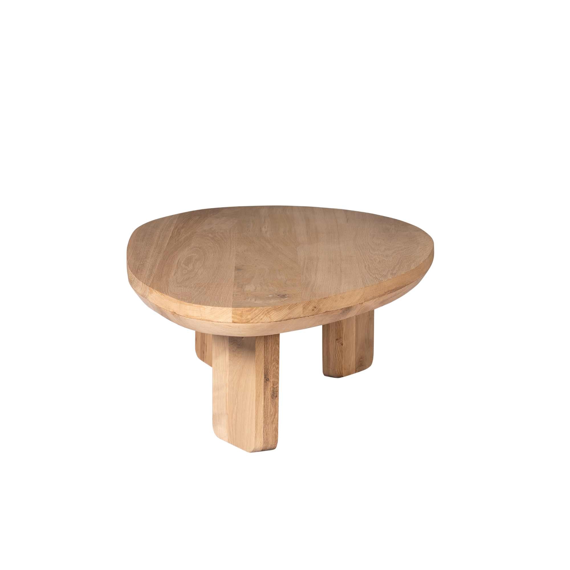 Salontafel Zillah | 130 cm | Naturel Eiken - Industrieelinhuis.nl