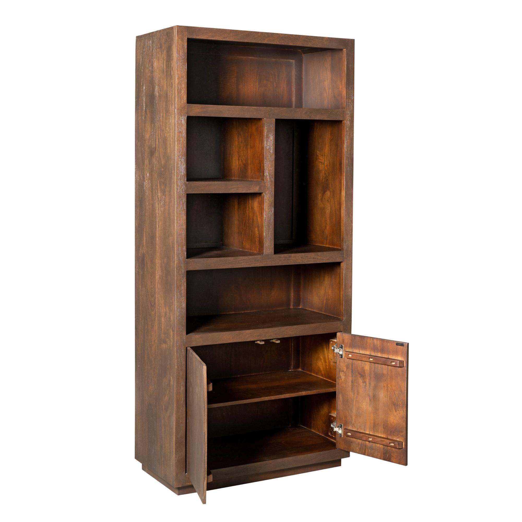 Vakkenkast Brussel Brown | 90 cm - Industrieelinhuis.nl