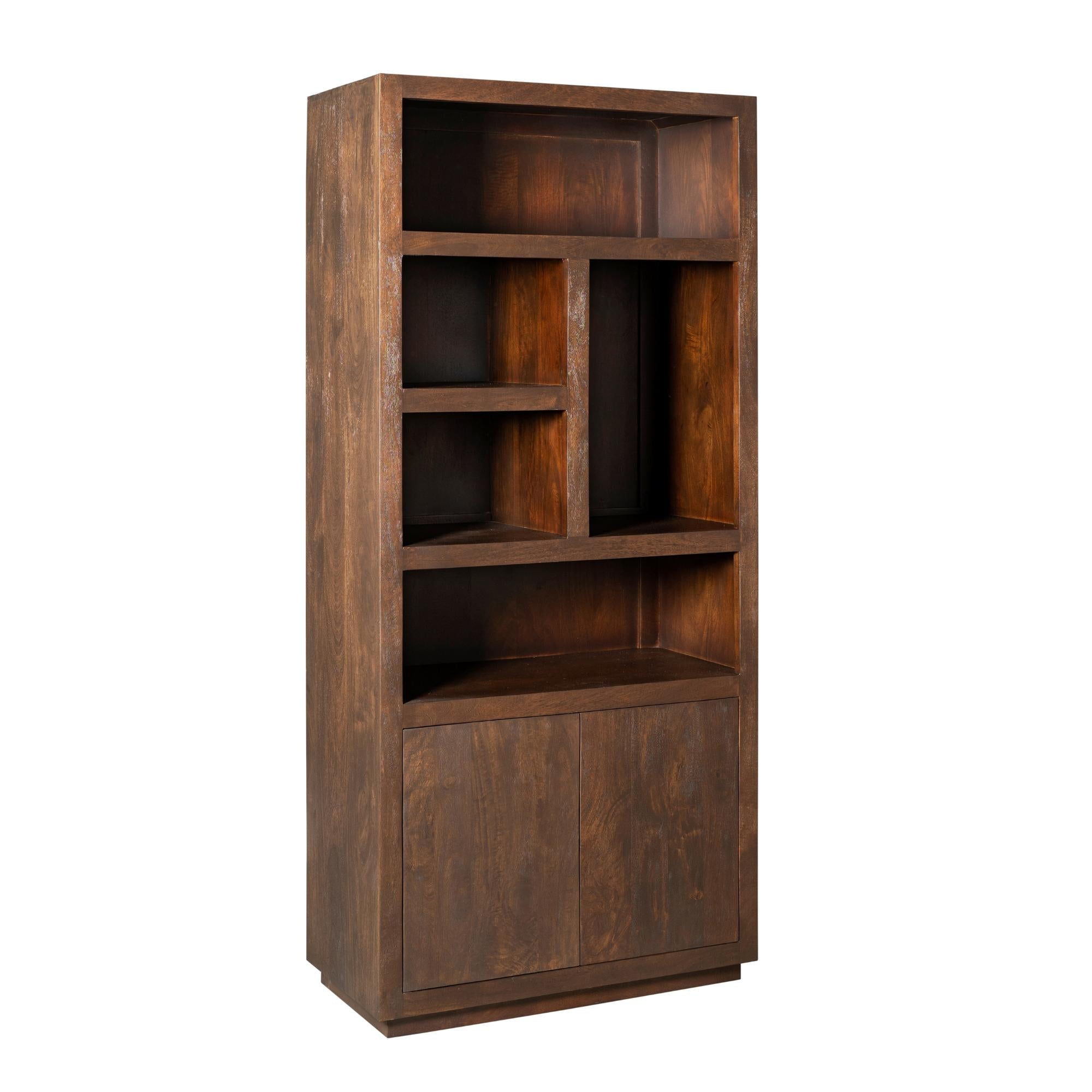 Vakkenkast Brussel Brown | 90 cm - Industrieelinhuis.nl