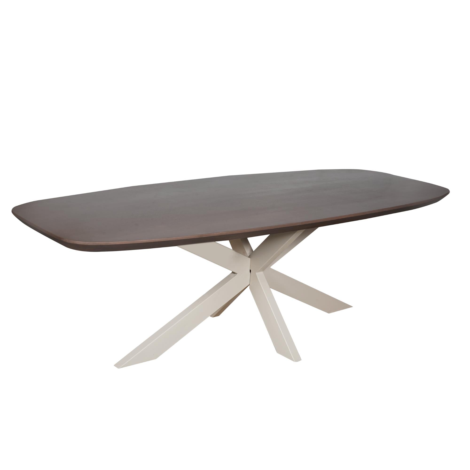 Eettafel Madison Ovaal Walnoot 160 cm - Industrieelinhuis.nl