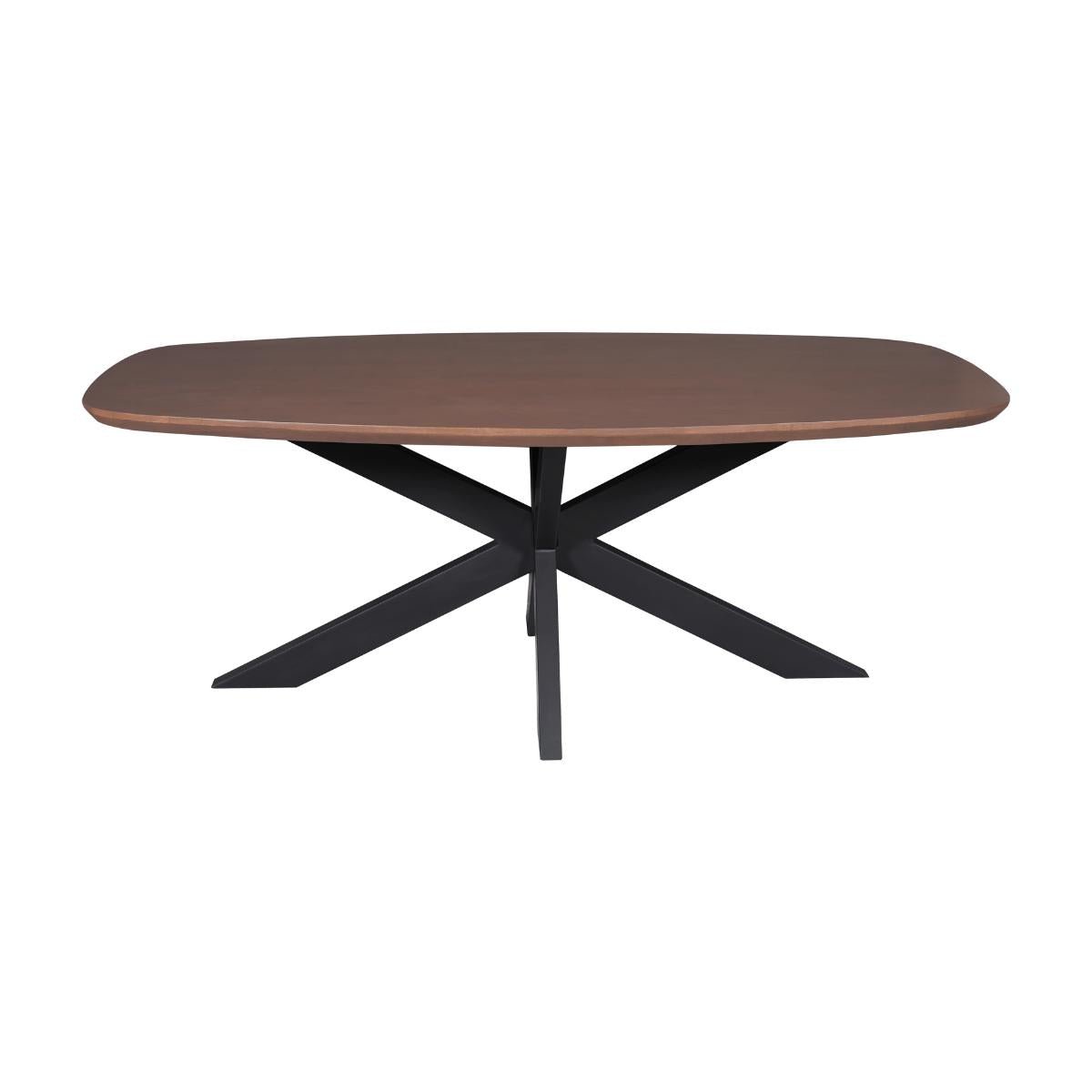 Eettafel Madison Ovaal Walnoot 160 cm - Industrieelinhuis.nl
