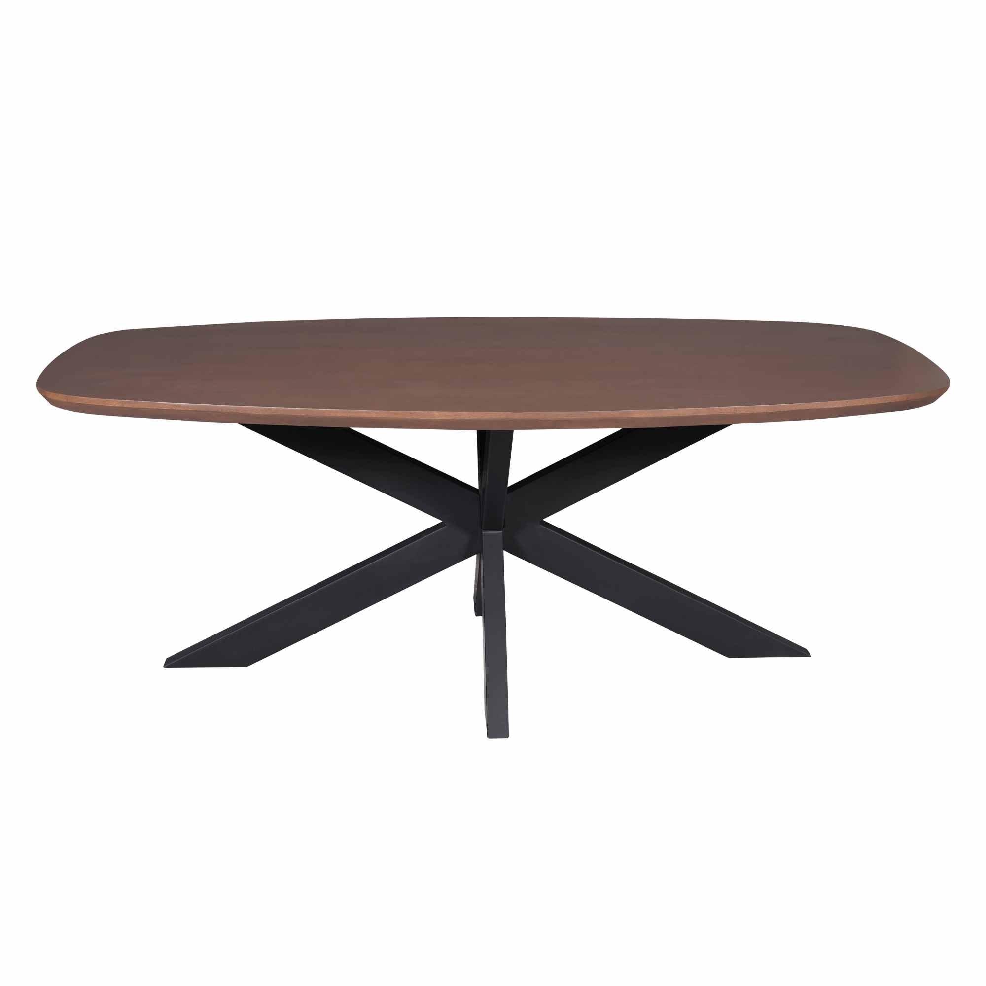 Eettafel Madison Ovaal Walnoot 240 cm - Industrieelinhuis.nl
