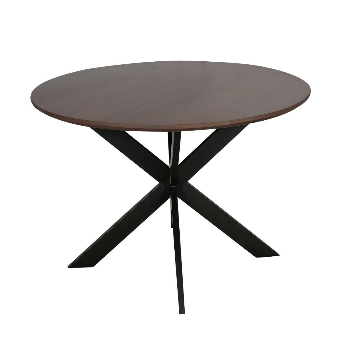 Eettafel Madison Walnut 110 cm - Industrieelinhuis.nl