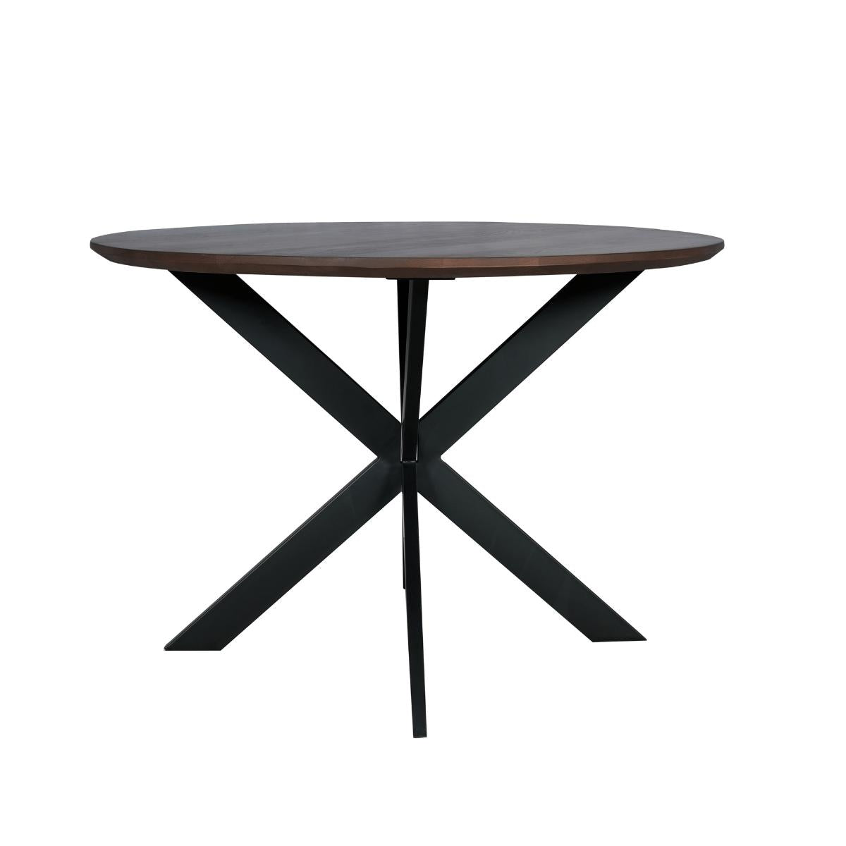 Eettafel Madison Walnut 110 cm - Industrieelinhuis.nl