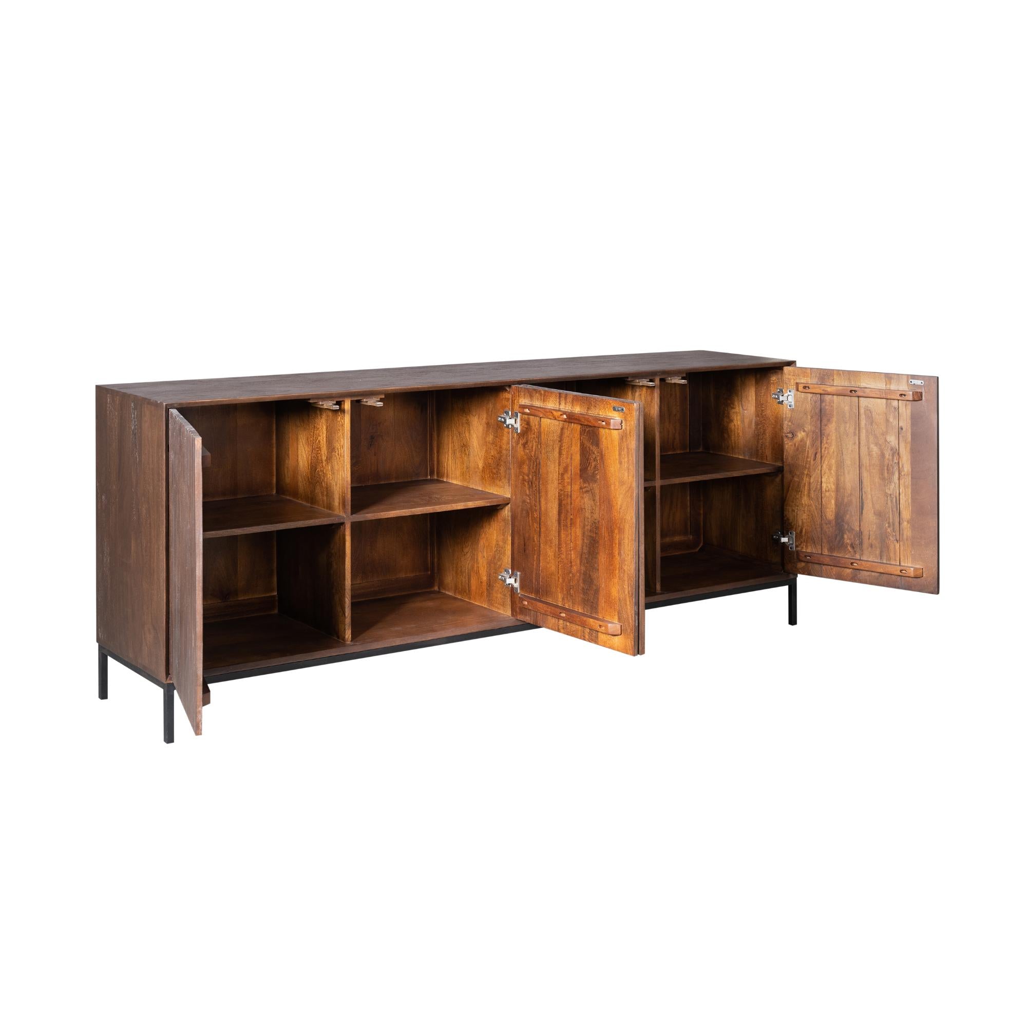 Dressoir Madison Brown | 210 cm - Industrieelinhuis.nl