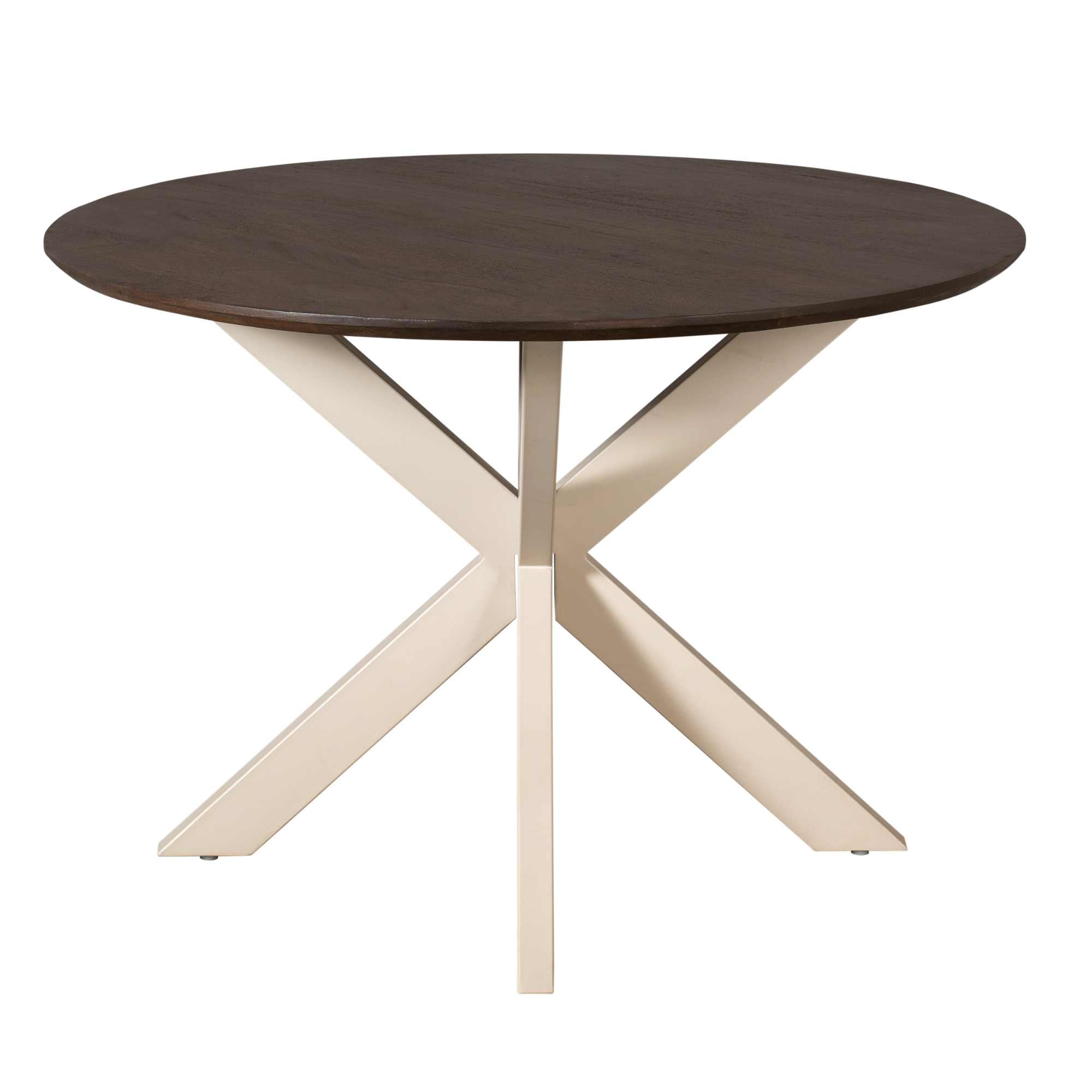Eettafel Madison Brown | 110 cm | Poot Sand - Industrieelinhuis.nl
