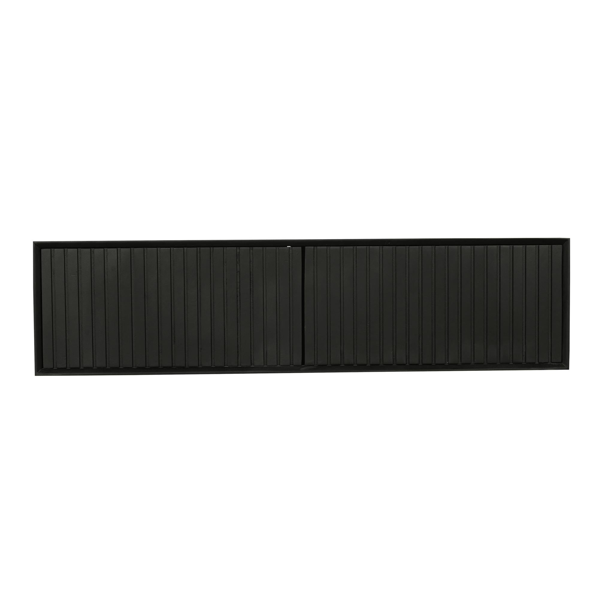 Zwevend tv meubel Maddie Zwart 120 cm - Industrieelinhuis.nl