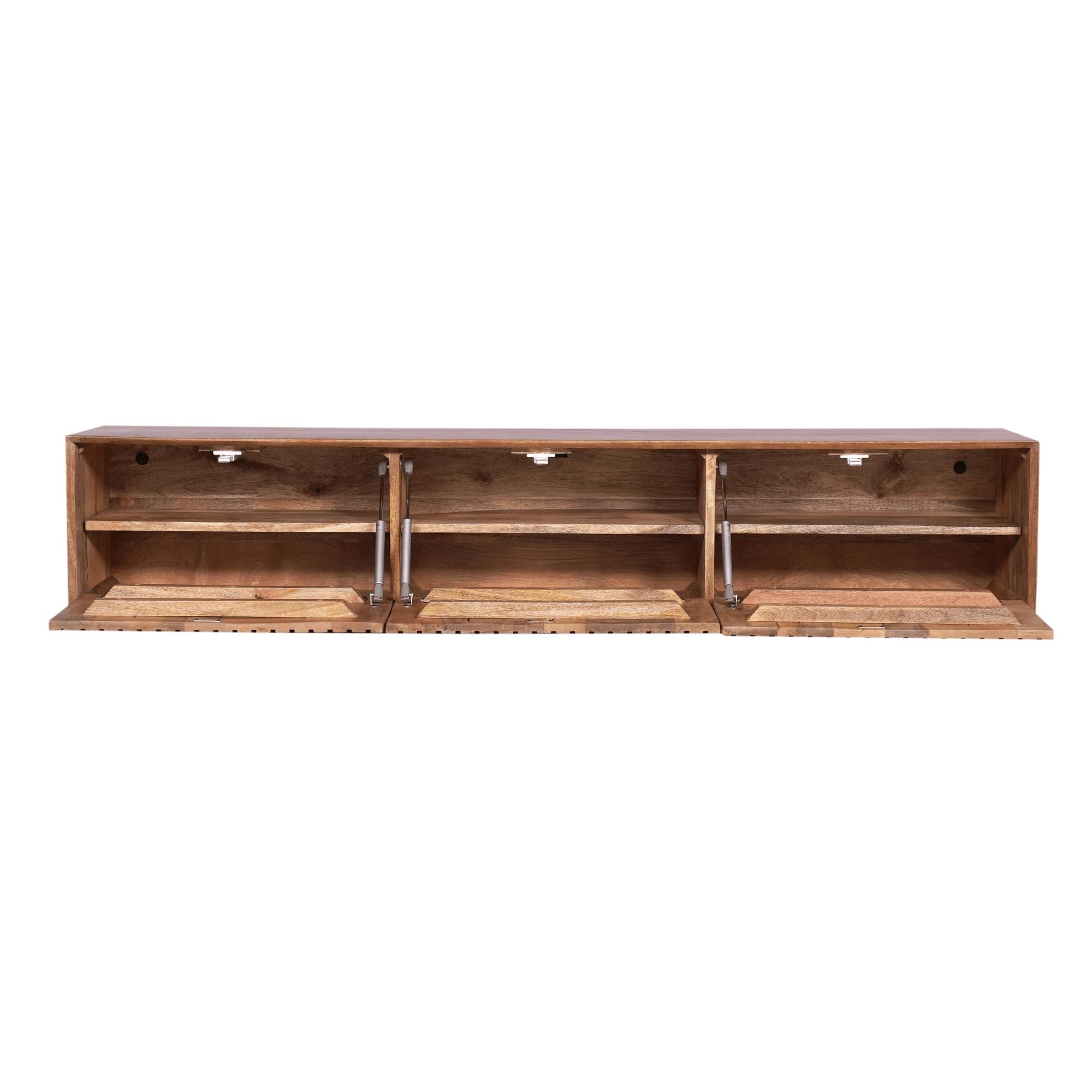 Zwevend tv meubel Maddie Naturel 160 cm - Industrieelinhuis.nl