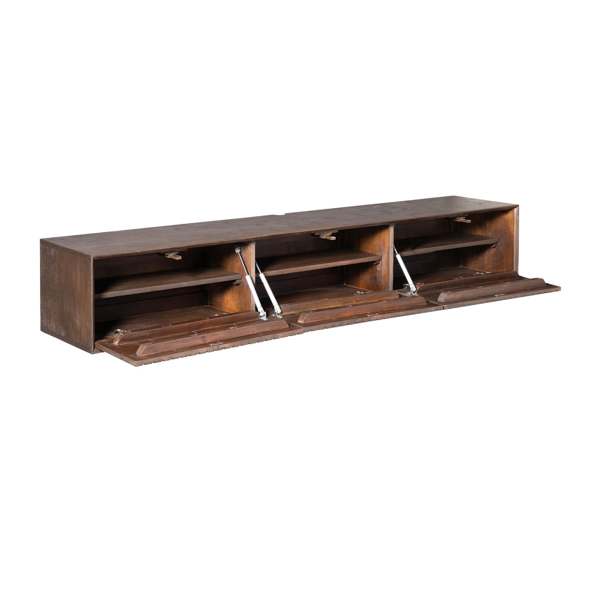 Zwevend tv meubel Madison Brown | 160 cm - Industrieelinhuis.nl