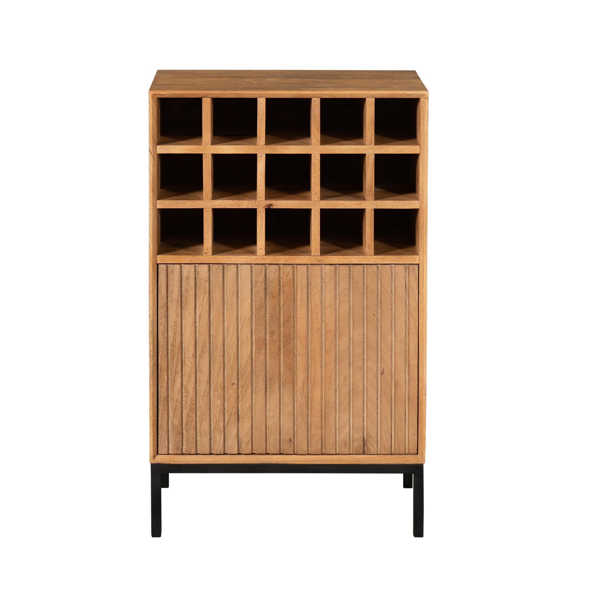 Wijnkast Madison Natural 55 cm