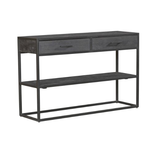 Sidetable zwart New York | 2 lades