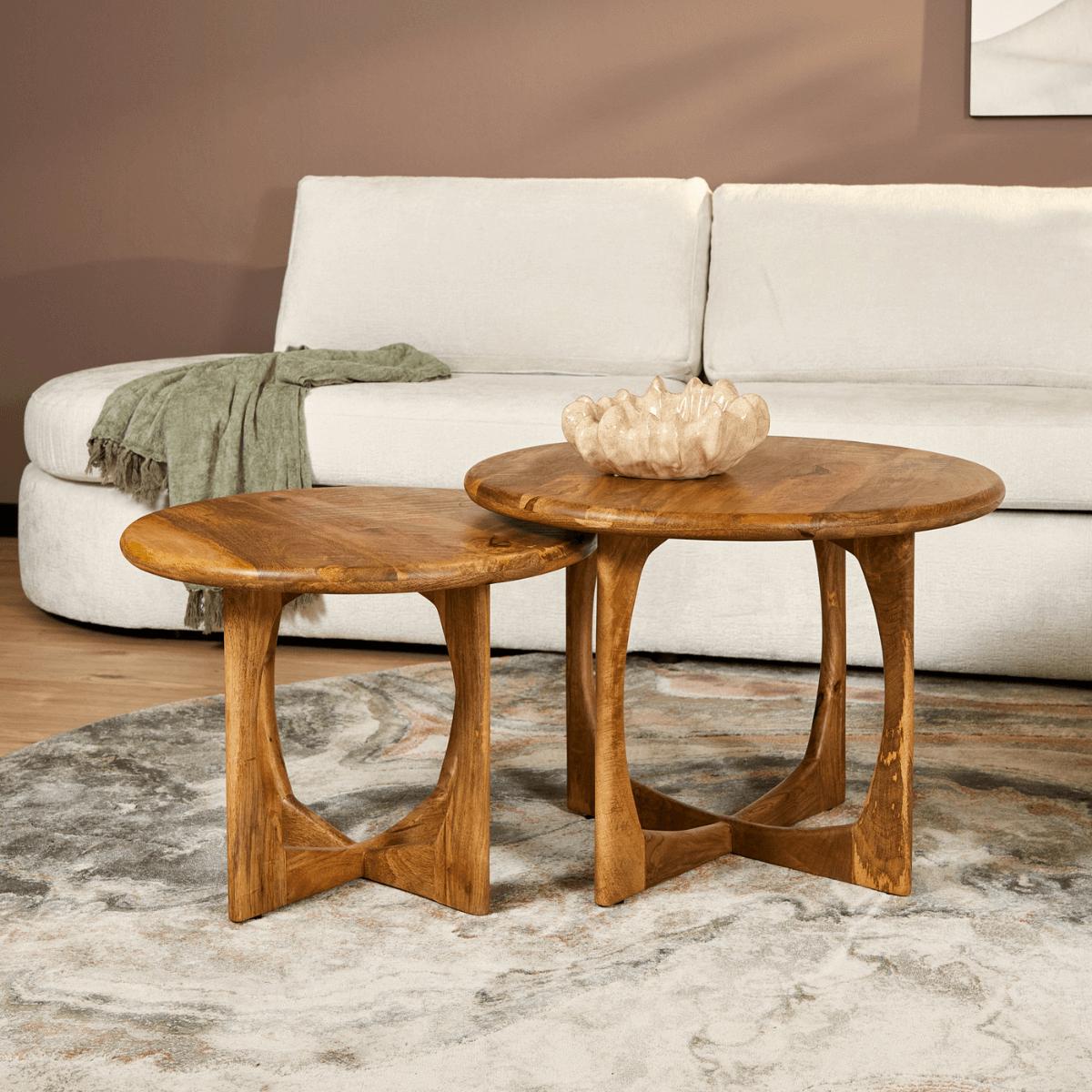 Salontafel Nova | Naturel | 70 cm - Industrieelinhuis.nl