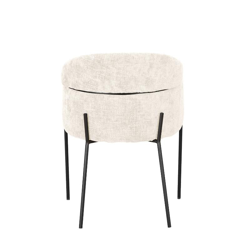 Eetkamerstoel Nox Wit (bestellen per 2) - Industrieelinhuis.nl