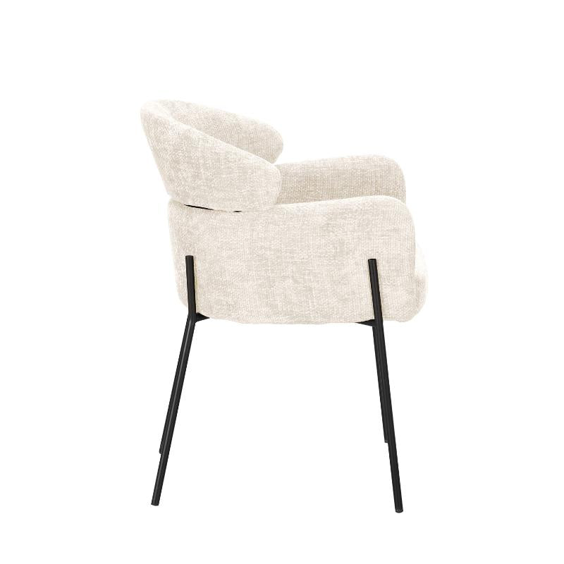 Eetkamerstoel Nox Wit (bestellen per 2) - Industrieelinhuis.nl