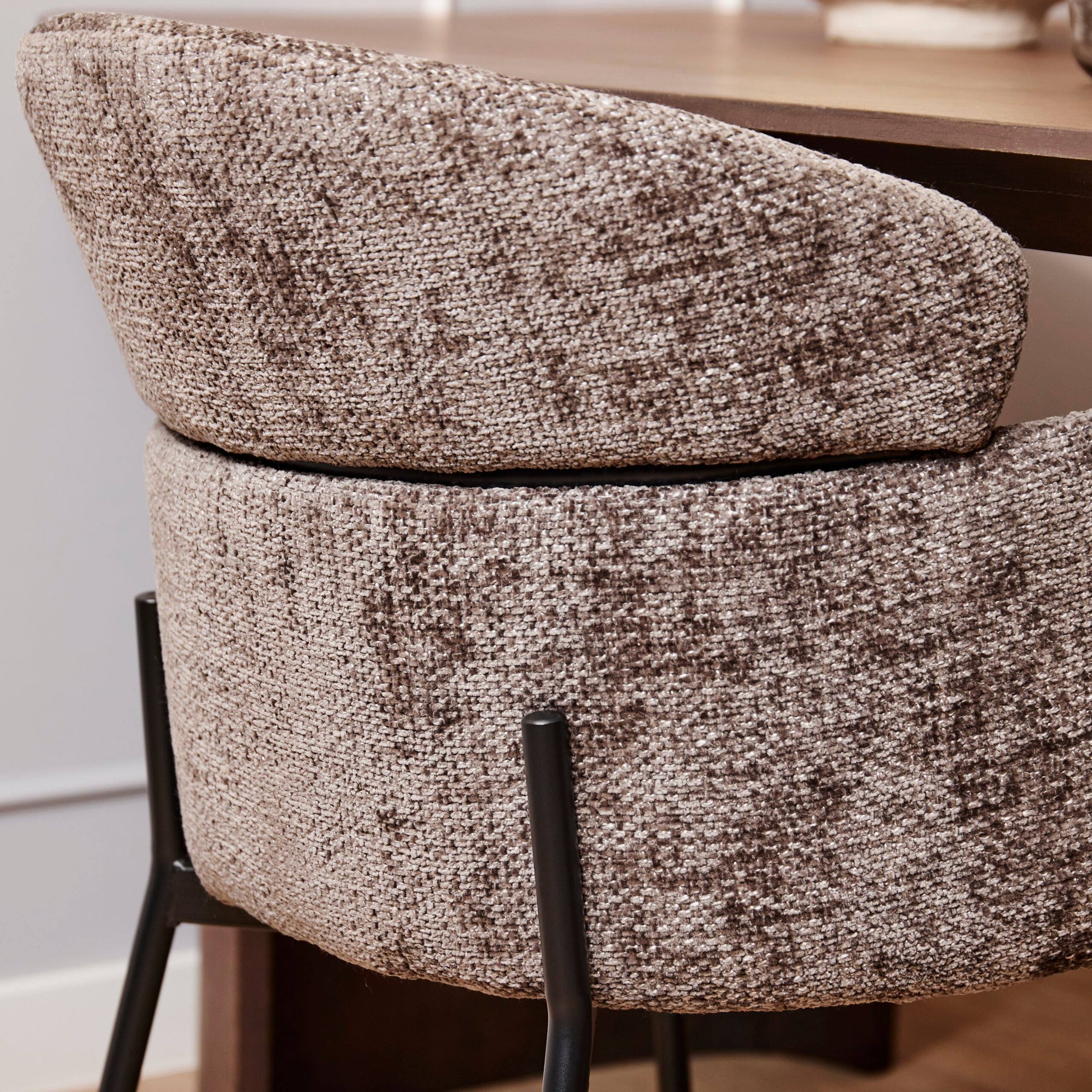 Eetkamerstoel Nox Grijs (bestellen per 2) - Industrieelinhuis.nl