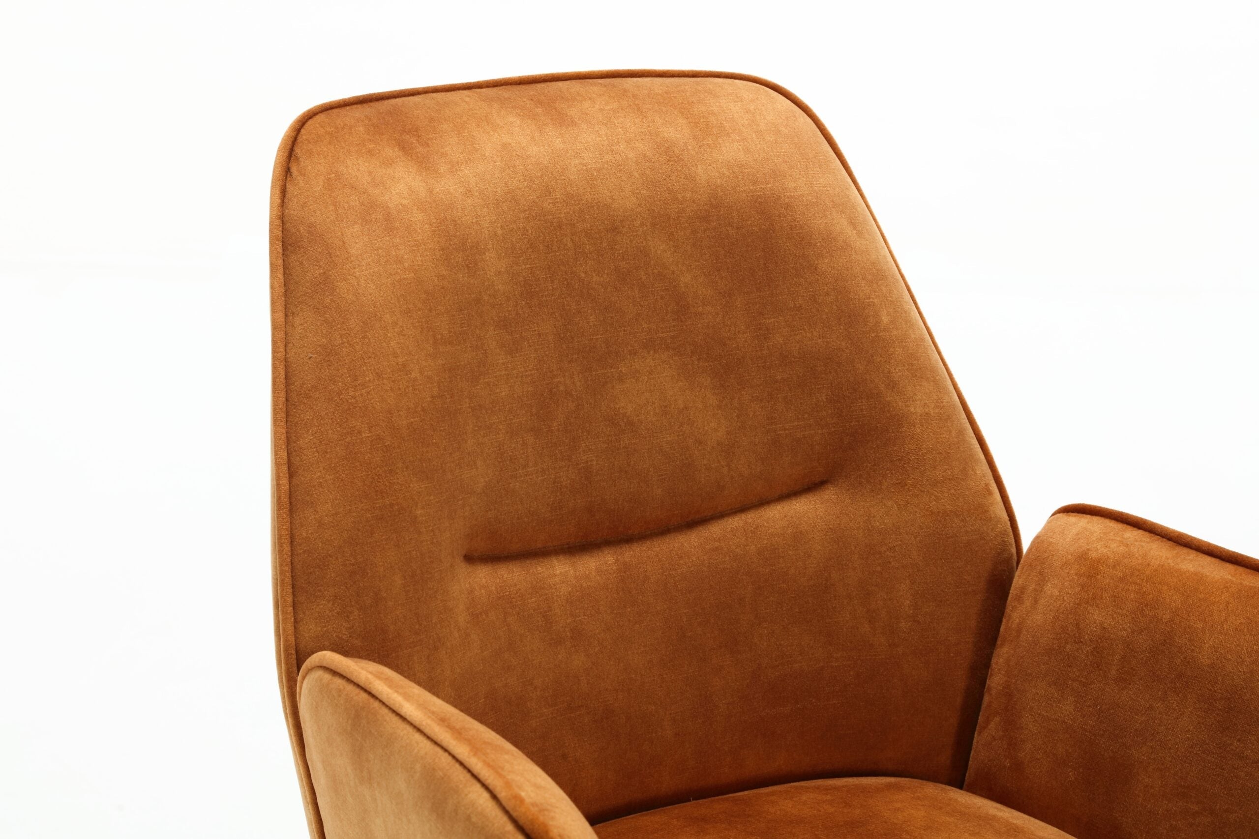 Eetkamerstoel Nola Oranje/Goud (bestellen per 2) - Industrieelinhuis.nl