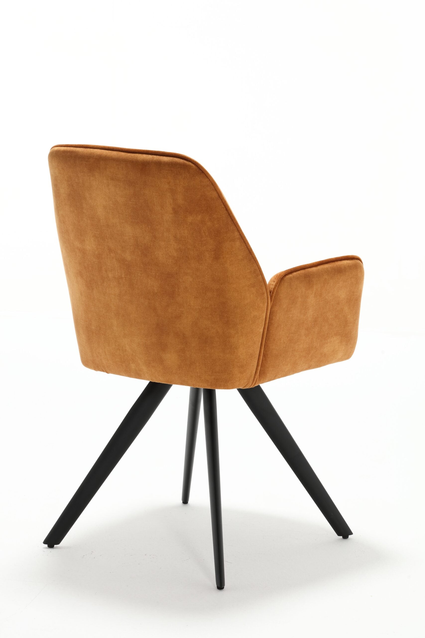 Eetkamerstoel Nola Oranje/Goud (bestellen per 2) - Industrieelinhuis.nl