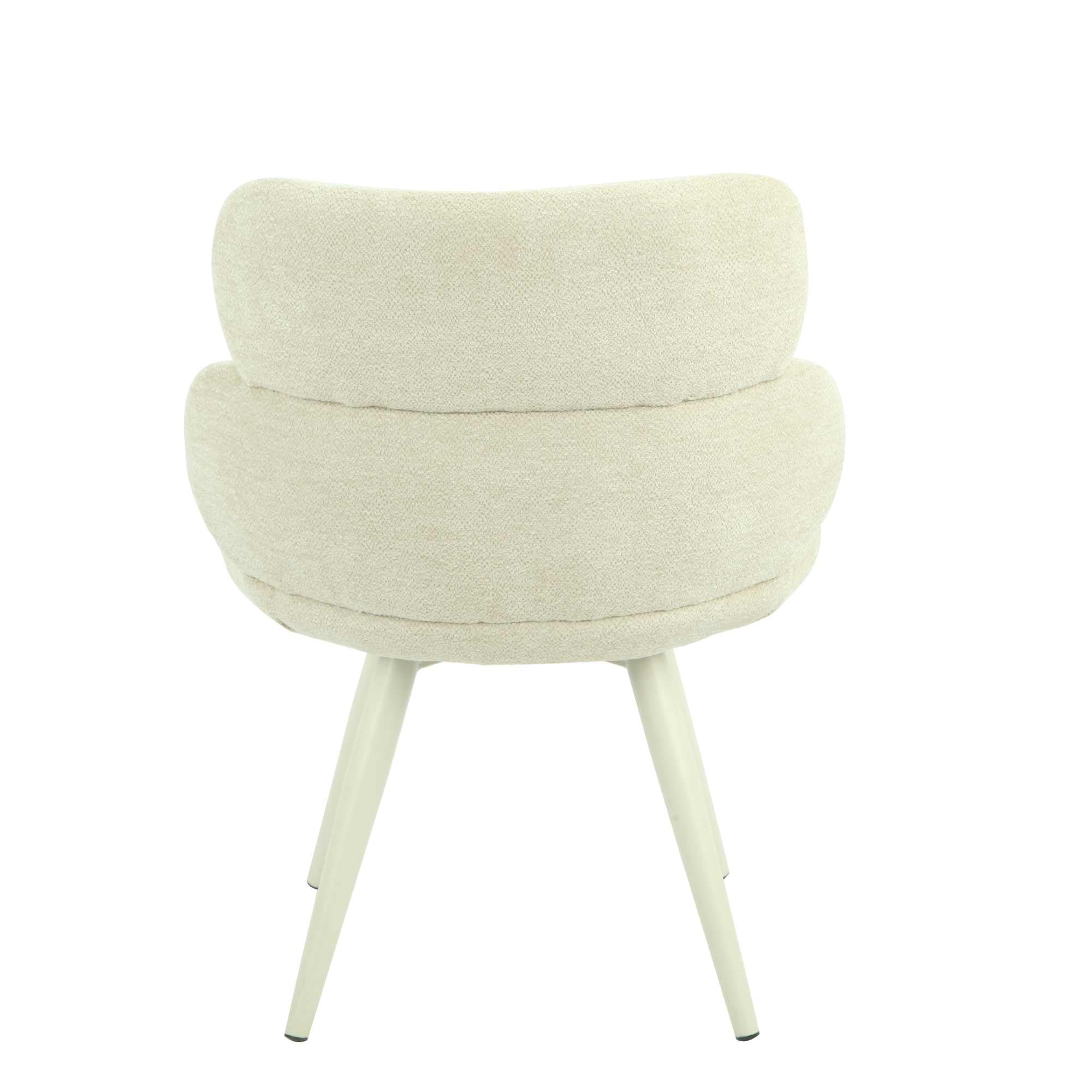 Eetkamerstoel Abby Beige - Industrieelinhuis.nl