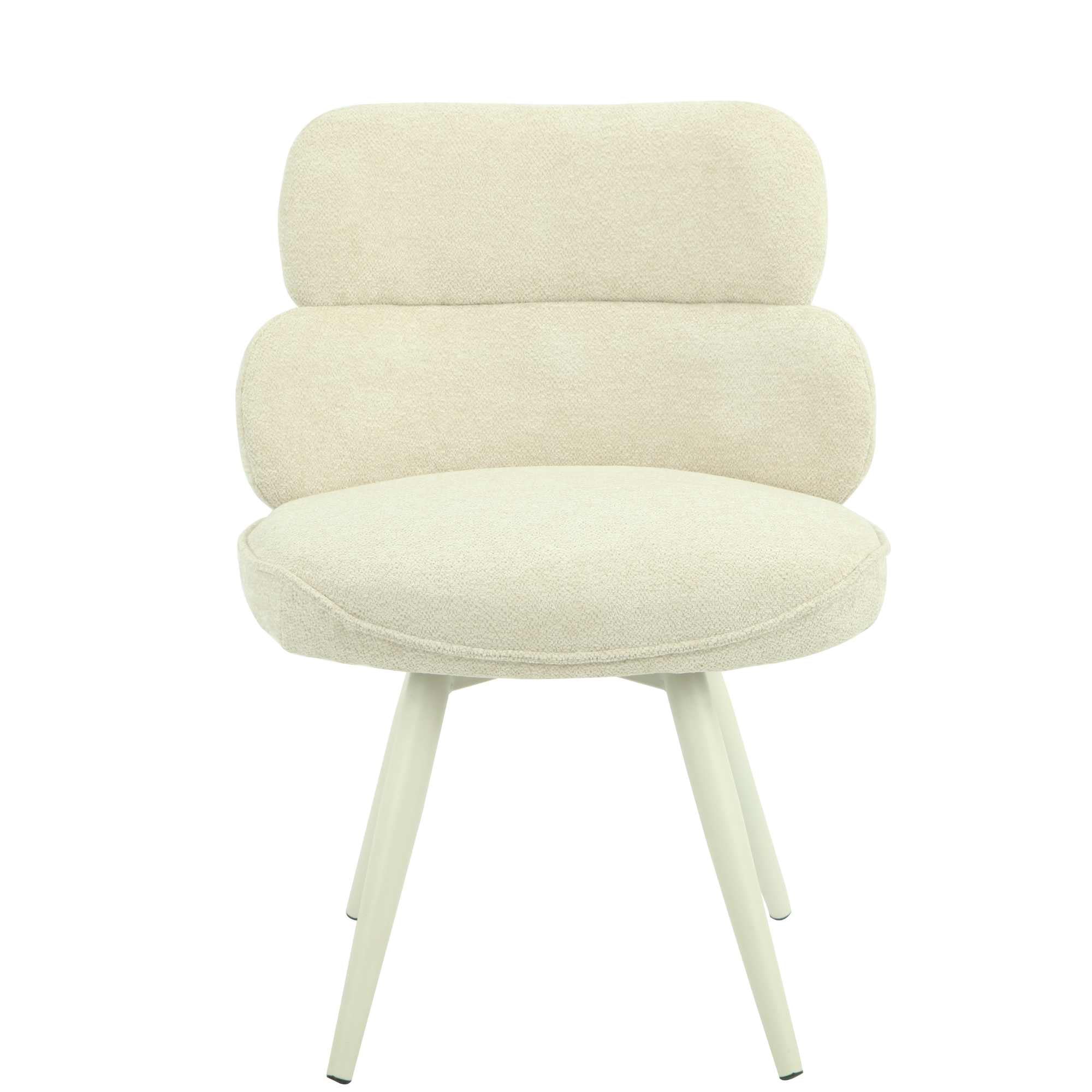 Eetkamerstoel Abby Beige - Industrieelinhuis.nl