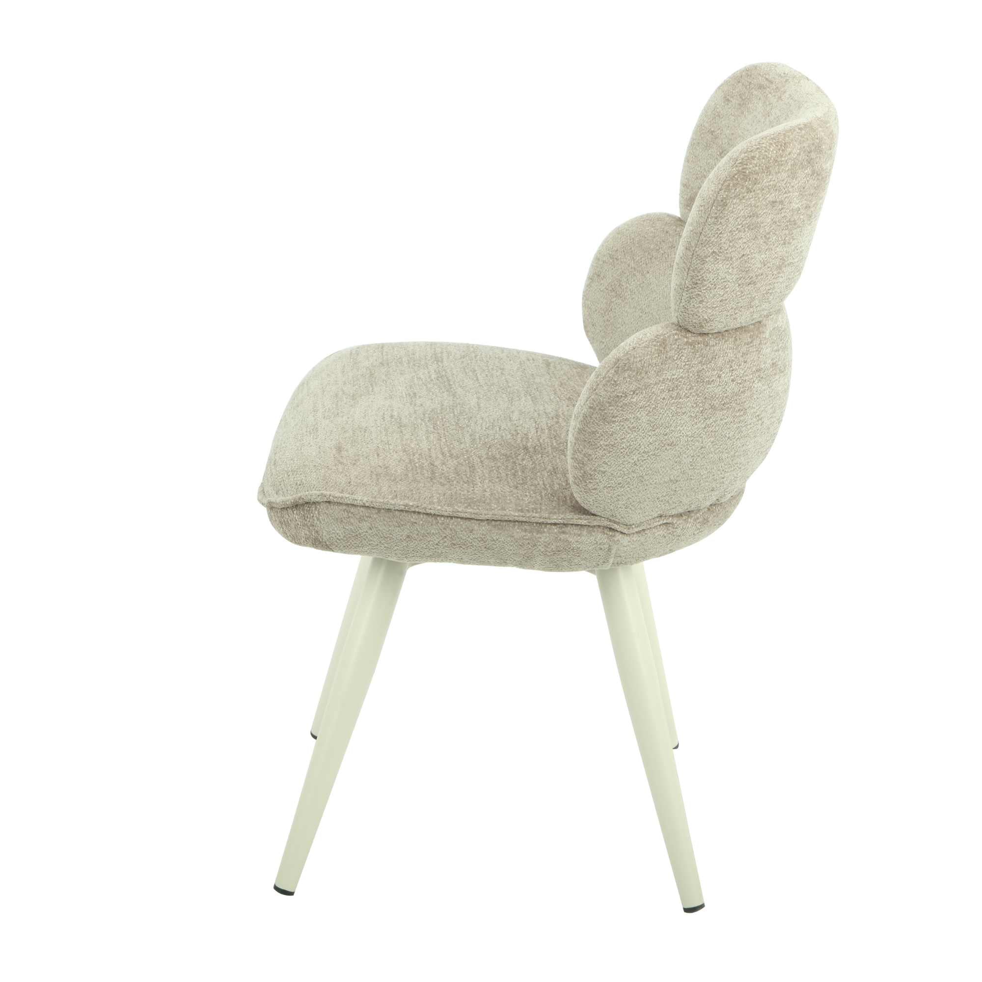 Eetkamerstoel Abby Taupe - Industrieelinhuis.nl