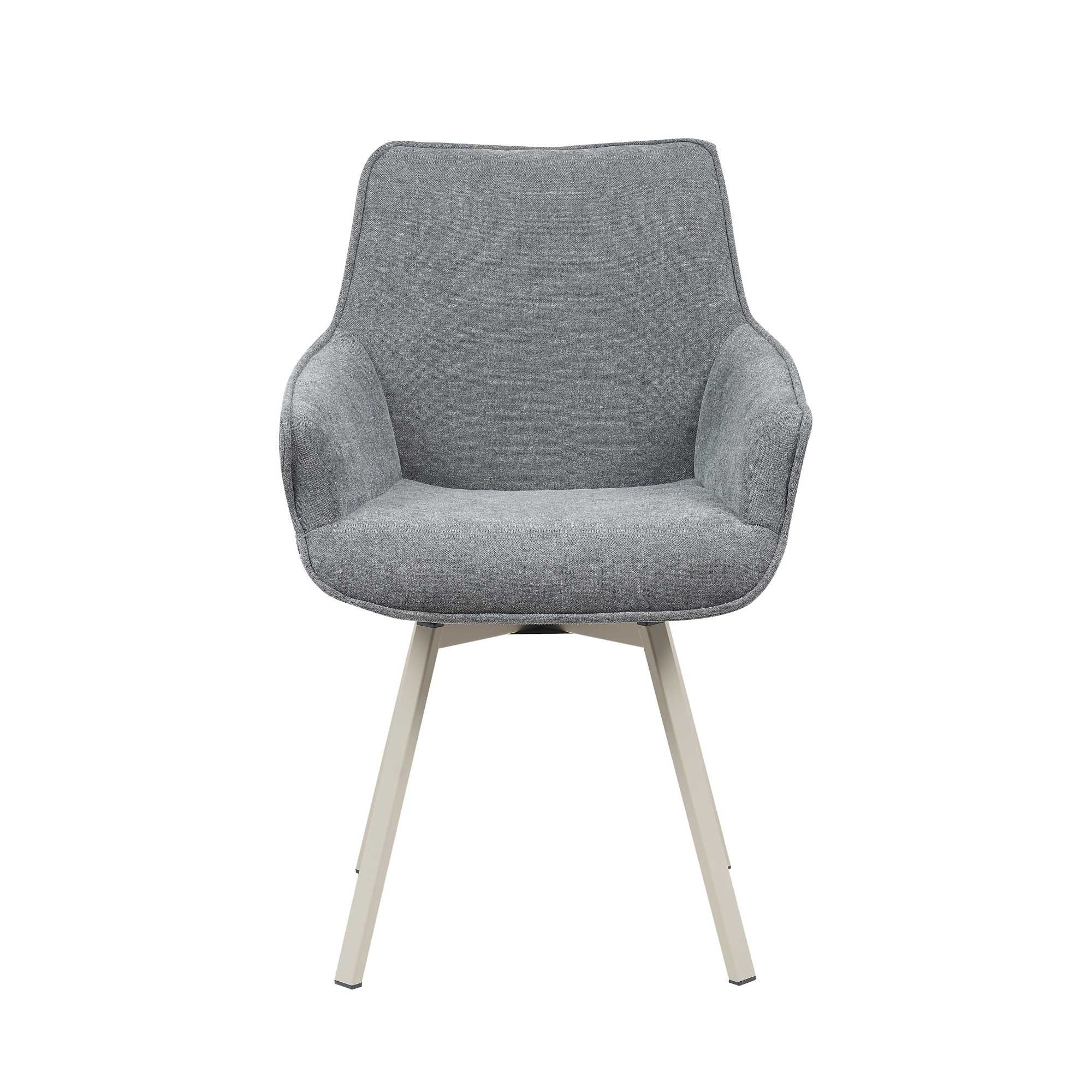 Eetkamerstoel Mees  Antraciet - Industrieelinhuis.nl