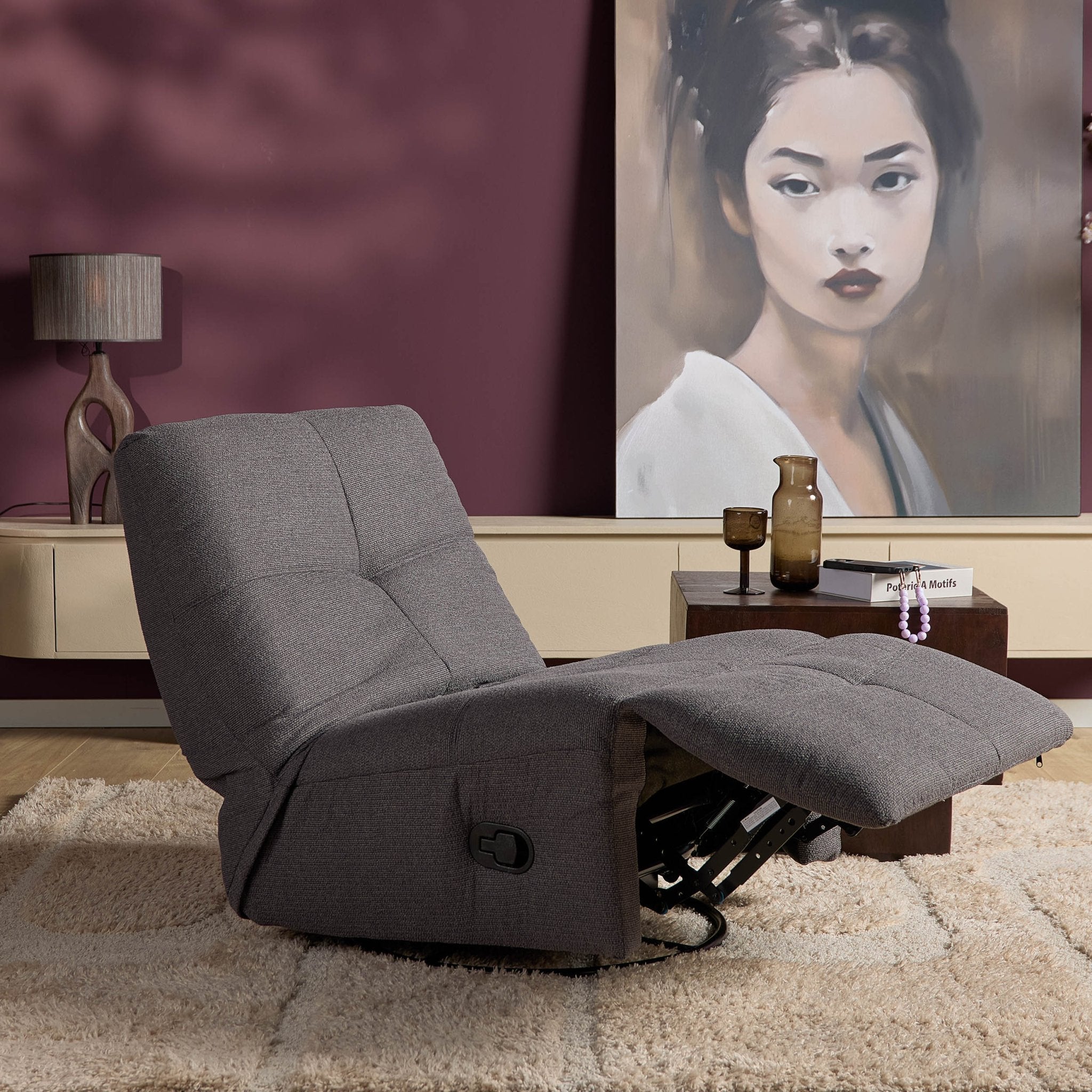Relaxfauteuil Lazy Antraciet - Industrieelinhuis.nl