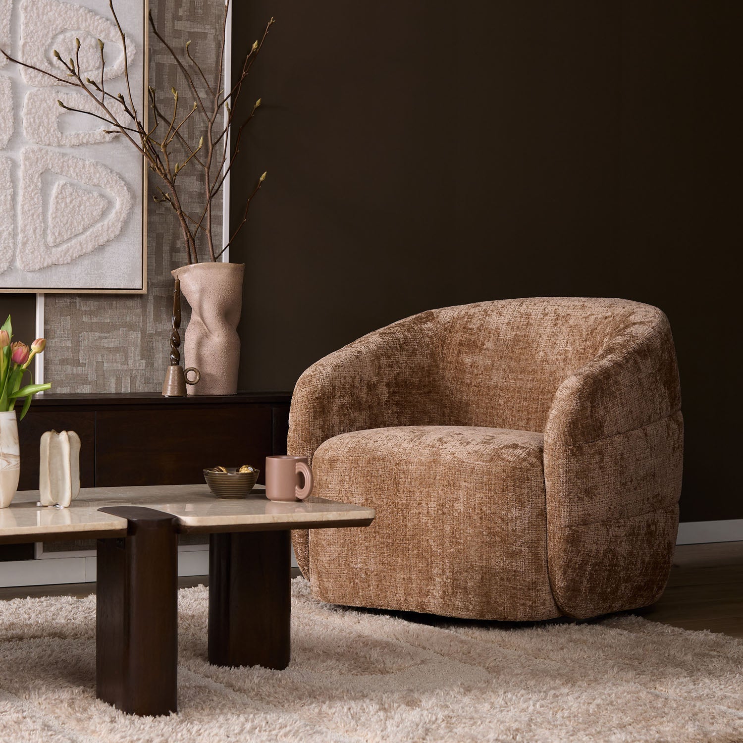 Fauteuil Yara Cinnamon - Industrieelinhuis.nl