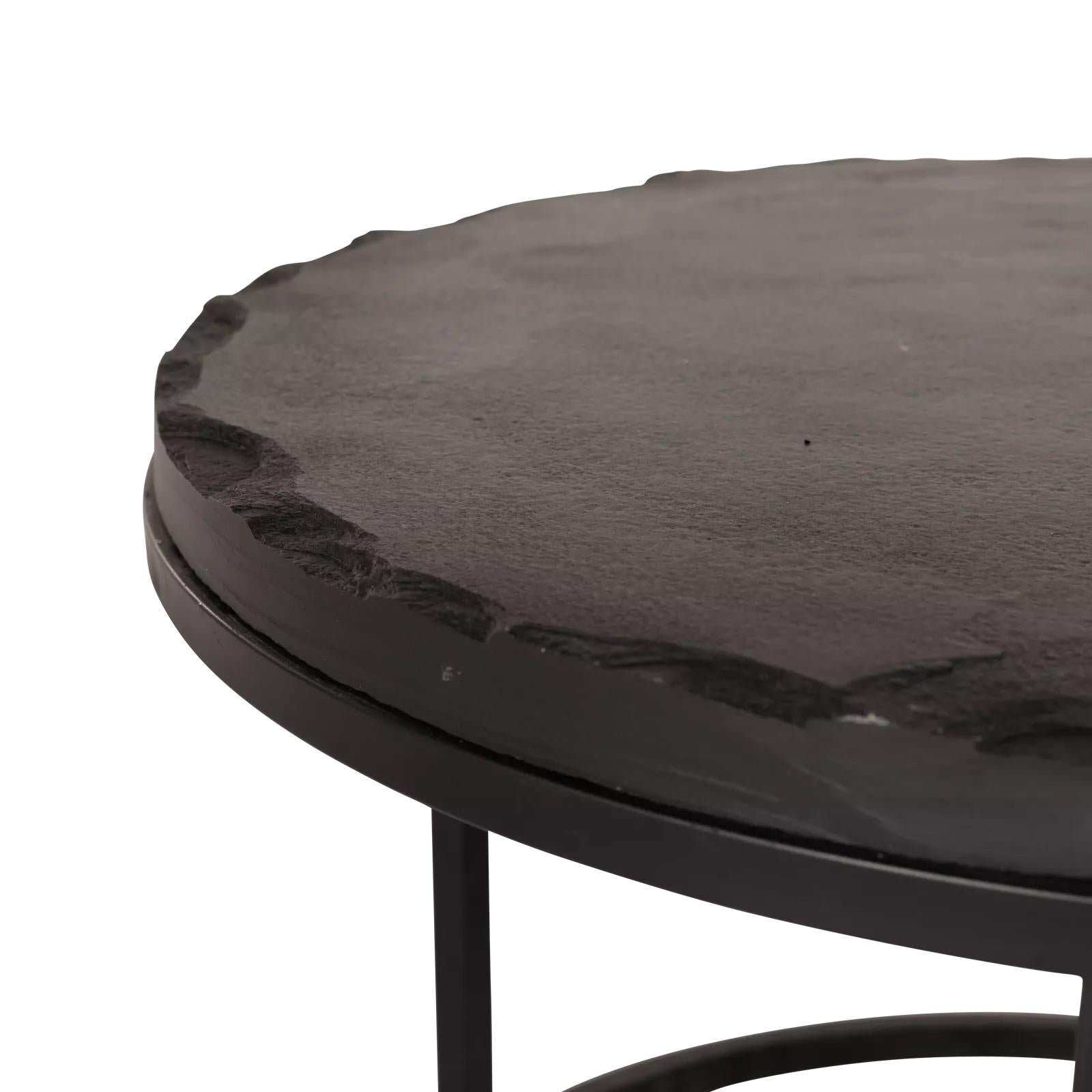 Salontafel Ora Black Kadappa Stone| 60 cm | Set van 2