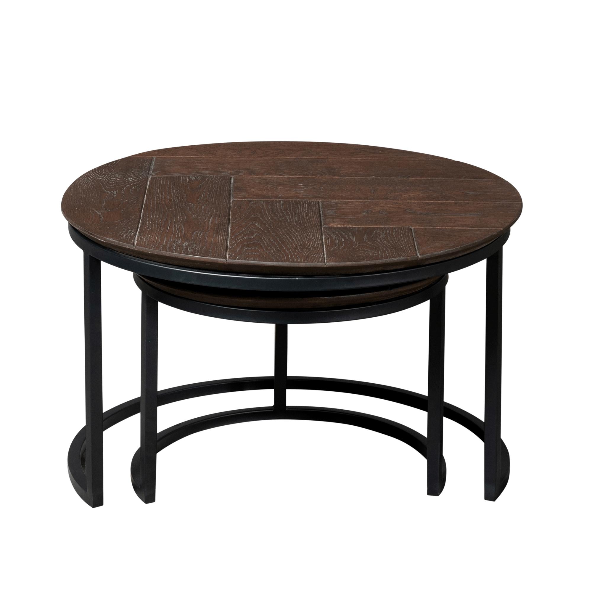 Salontafel Otik Brown Oak | 70 cm | Set van 2