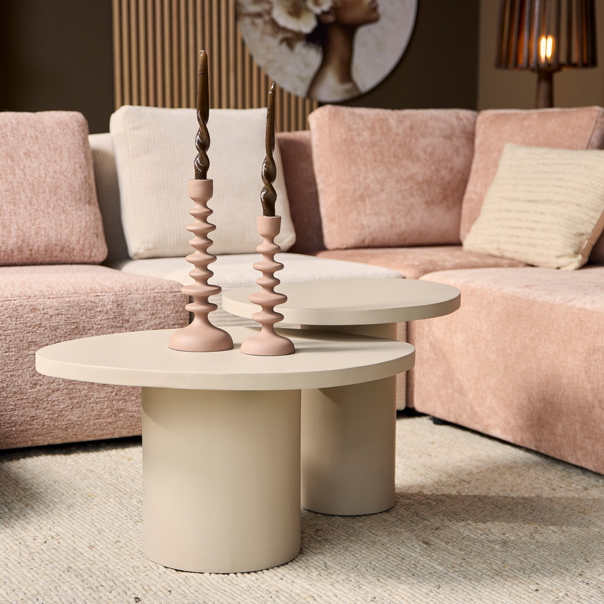 Salontafel set van 2 Mirre | Sand