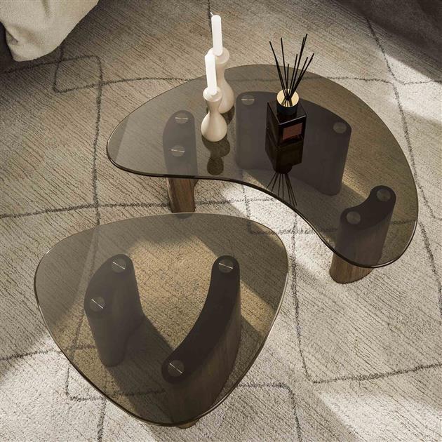 Salontafel set van 2 Tinto | Organische salontafels
