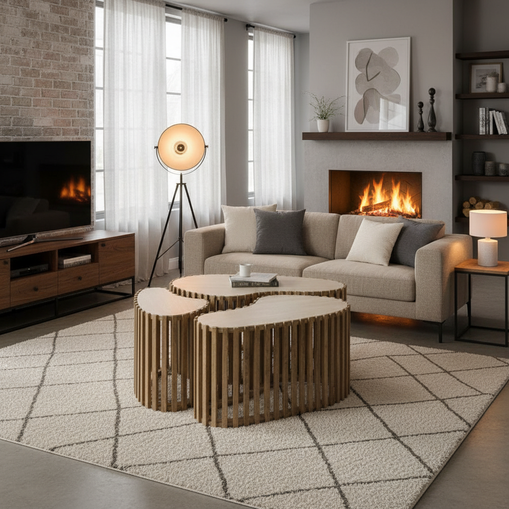 Salontafel set van 3 Nuovo niervormig