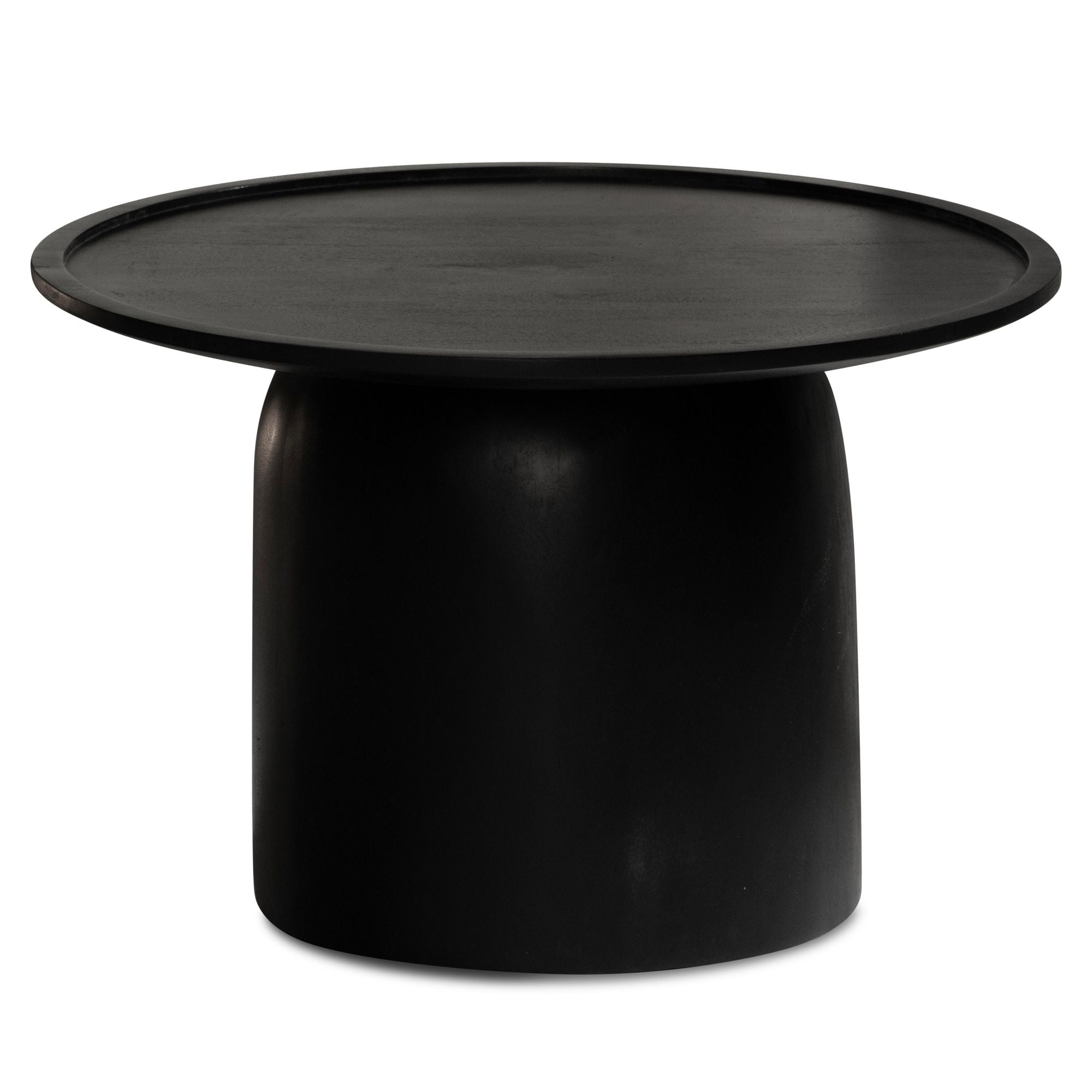 Salontafel zwart rond 60x60x40cm