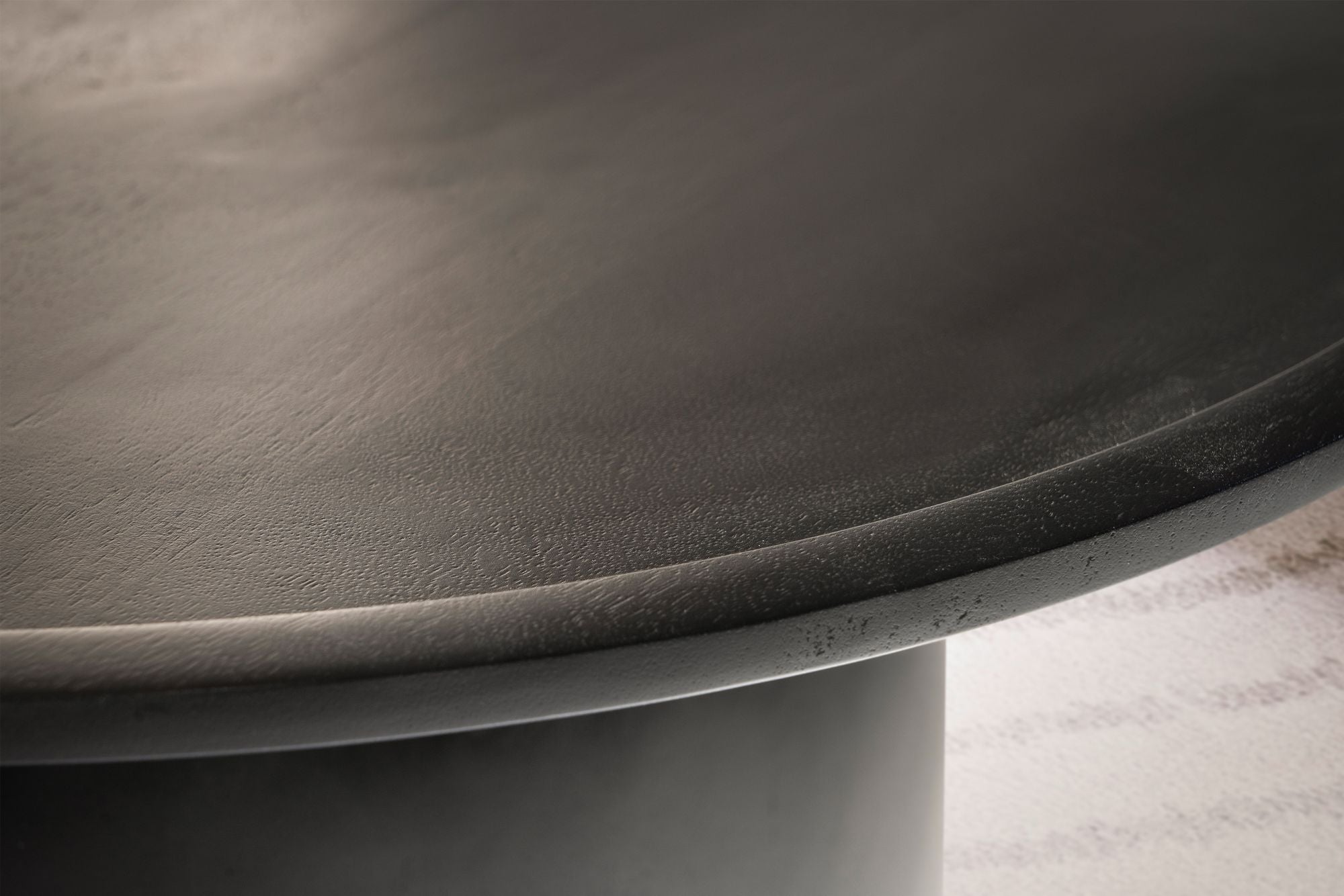 Salontafel zwart rond 60x60x40cm