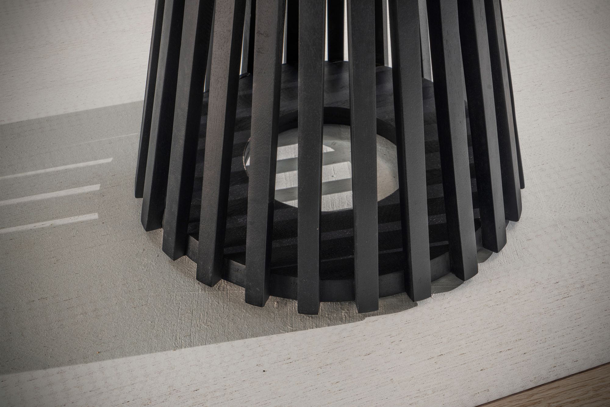 Salontafel zwart rond 60x60x41cm