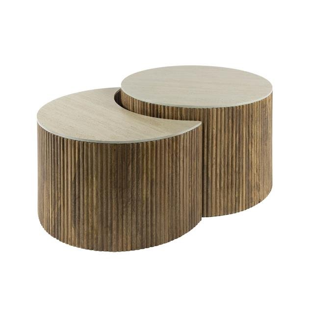 Salontafelset Nuovo half rond | Ronde salontafels