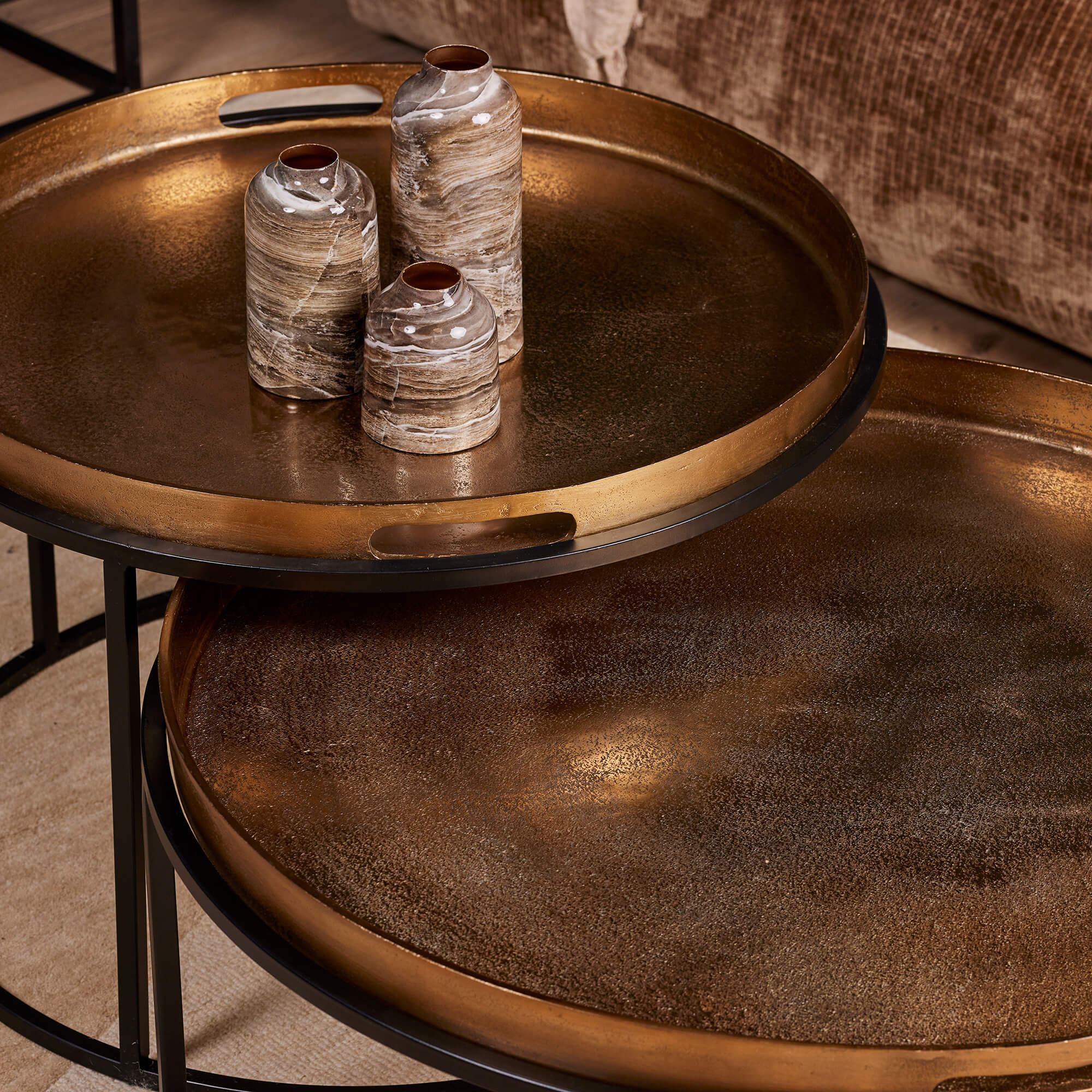 Salontafelset Puck 78 cm Goud