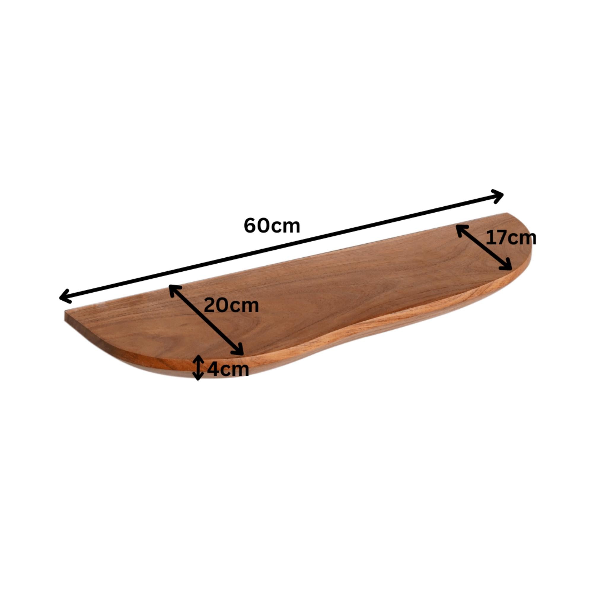 Wandplank Live edge | zwevend | Set van 2