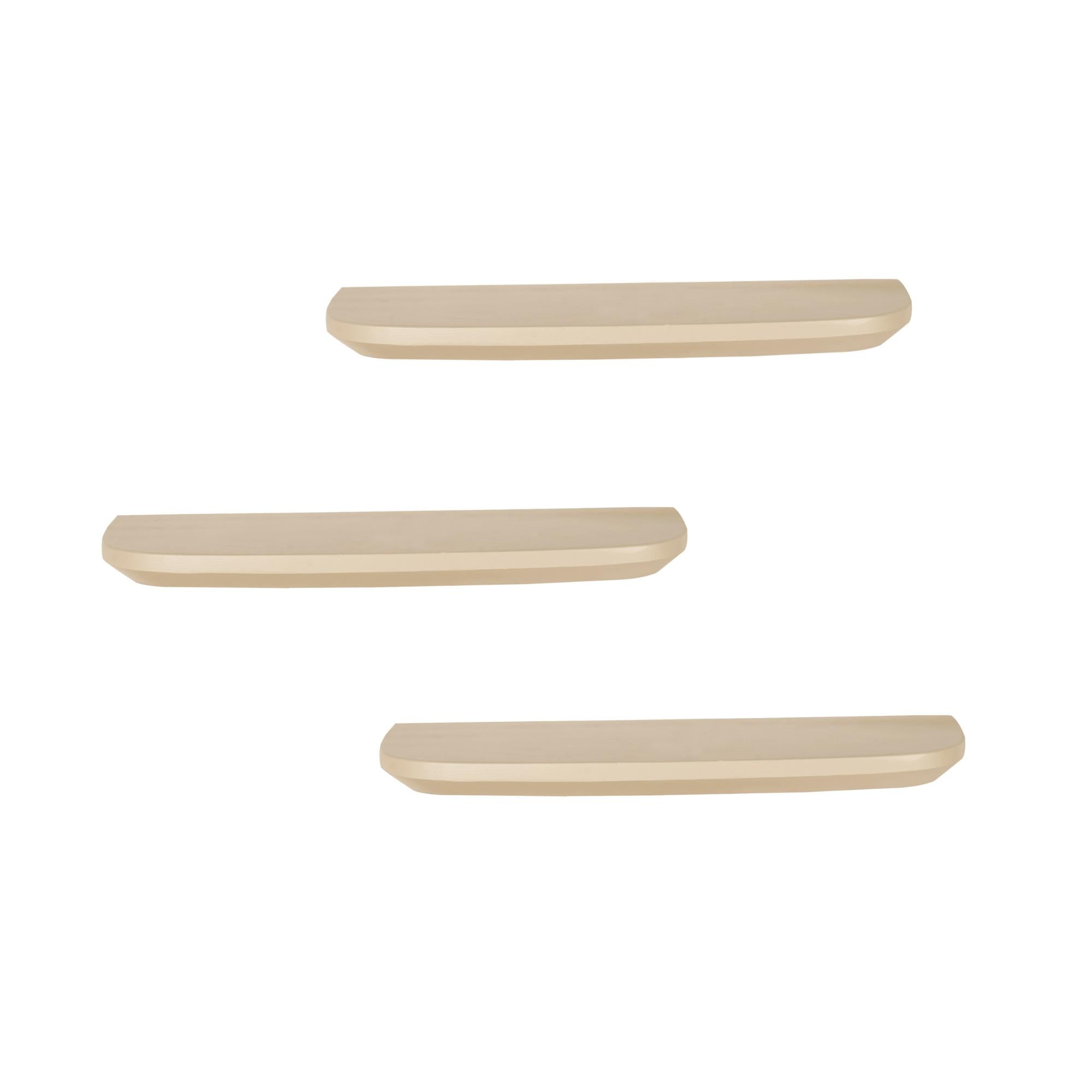 Wandplank Set van 3 Lume | Sand | zwevend