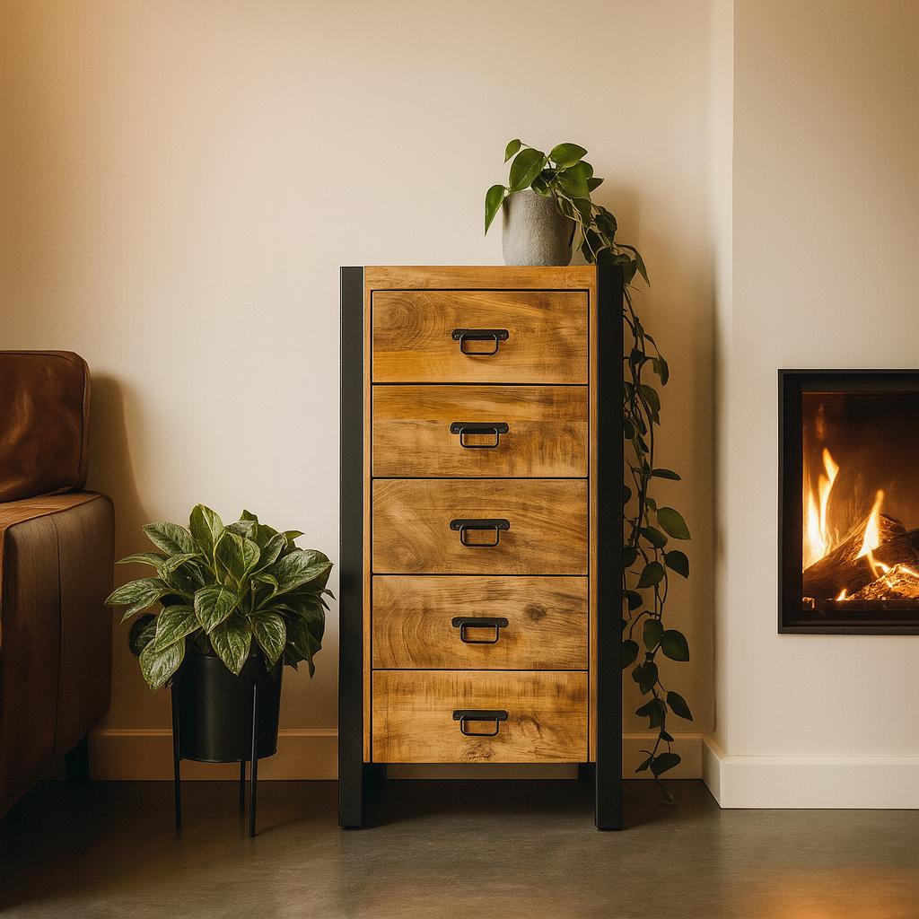 Ladekast Britt - Industrieelinhuis.nl