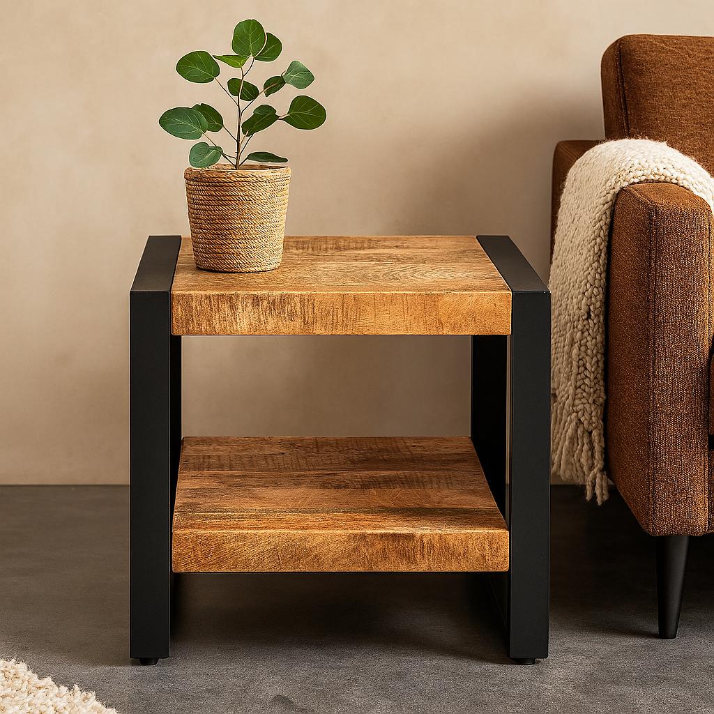 Mangohout bijzettafel