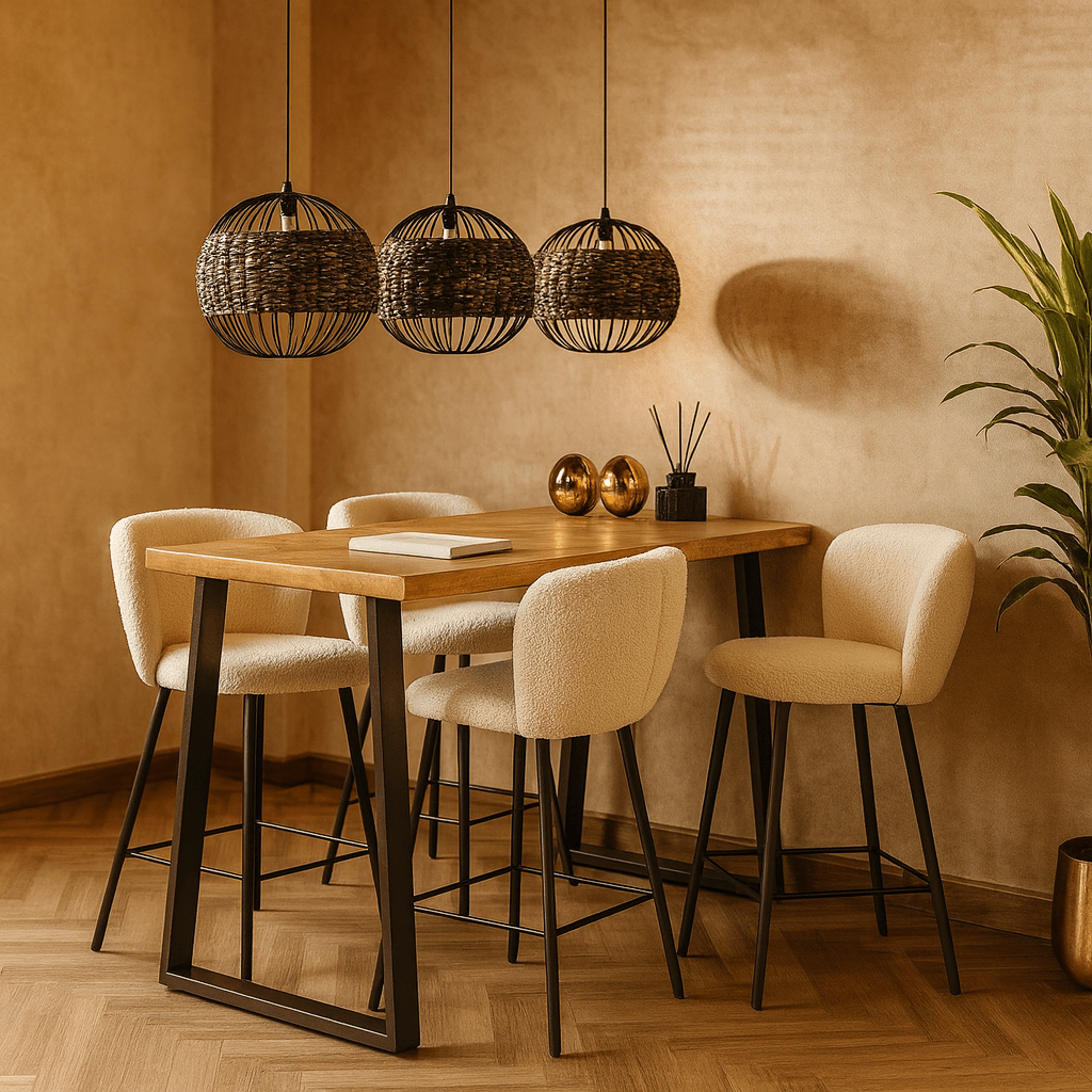 Bartafel Mangohout 135 cm - Industrieelinhuis.nl