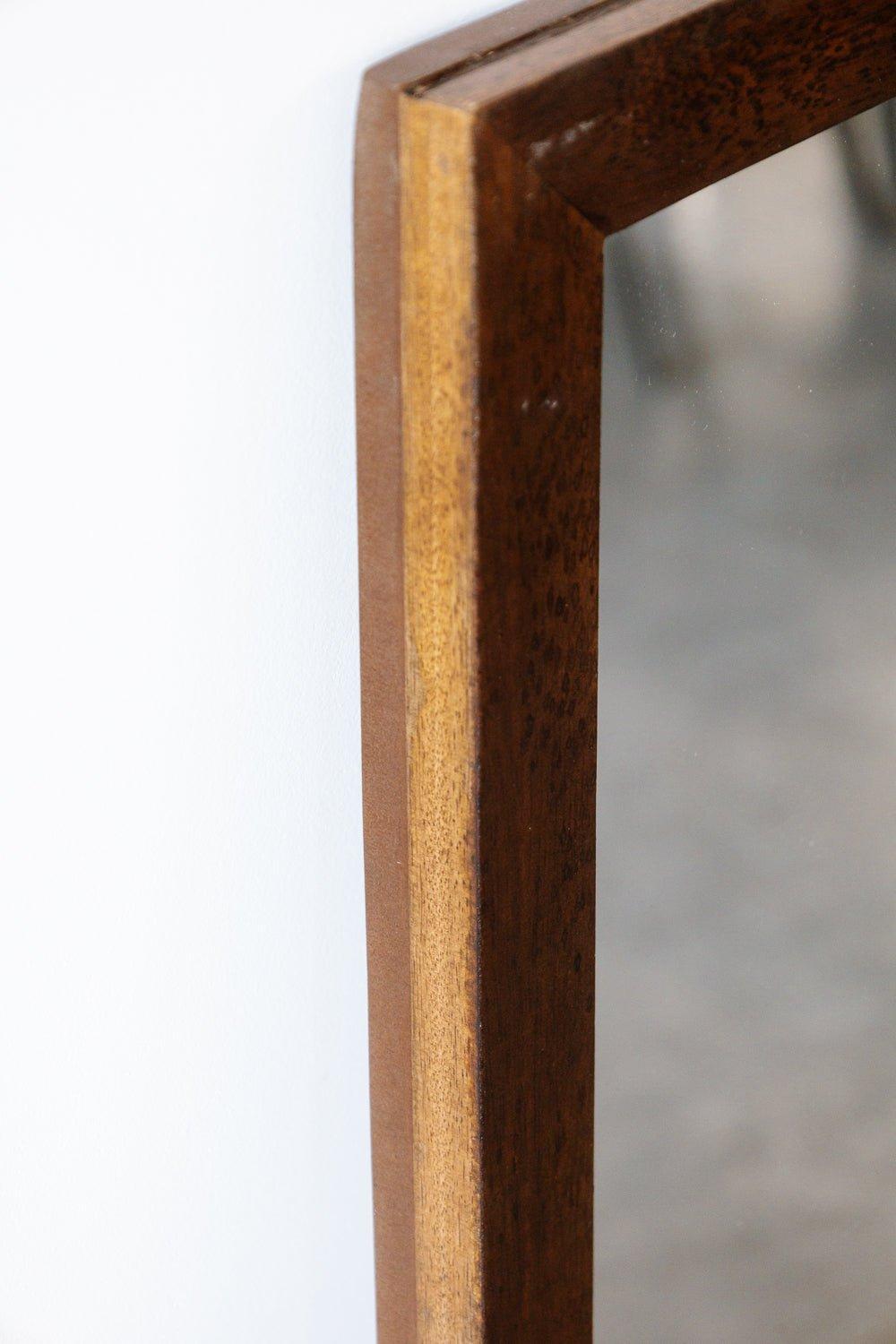 Industriële spiegel | Mangohout zwart | 108x60cm - Industrieelinhuis.nl