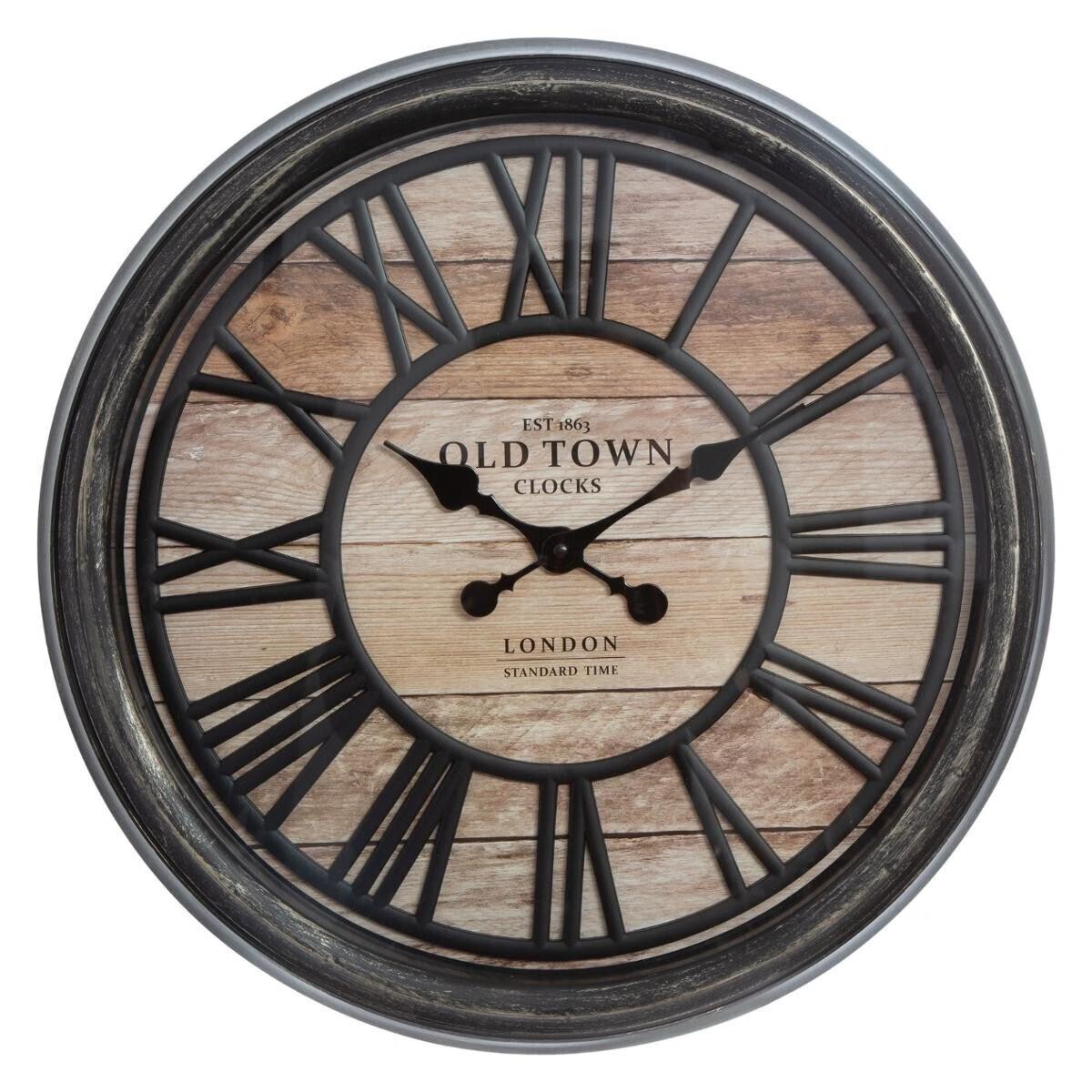 Klok "Old town" 39cm - Industrieelinhuis.nl