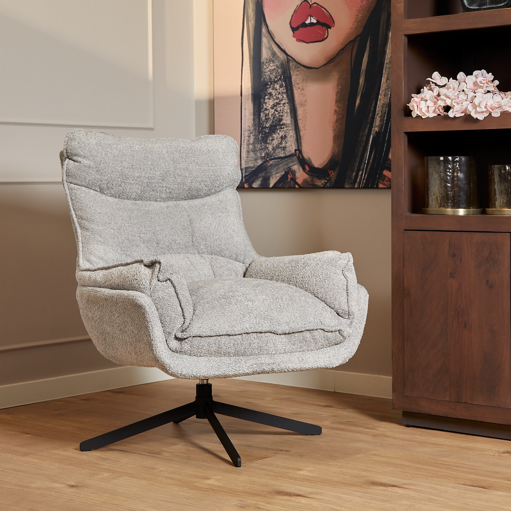 Fauteuil Vera | Light Grey - Industrieelinhuis.nl